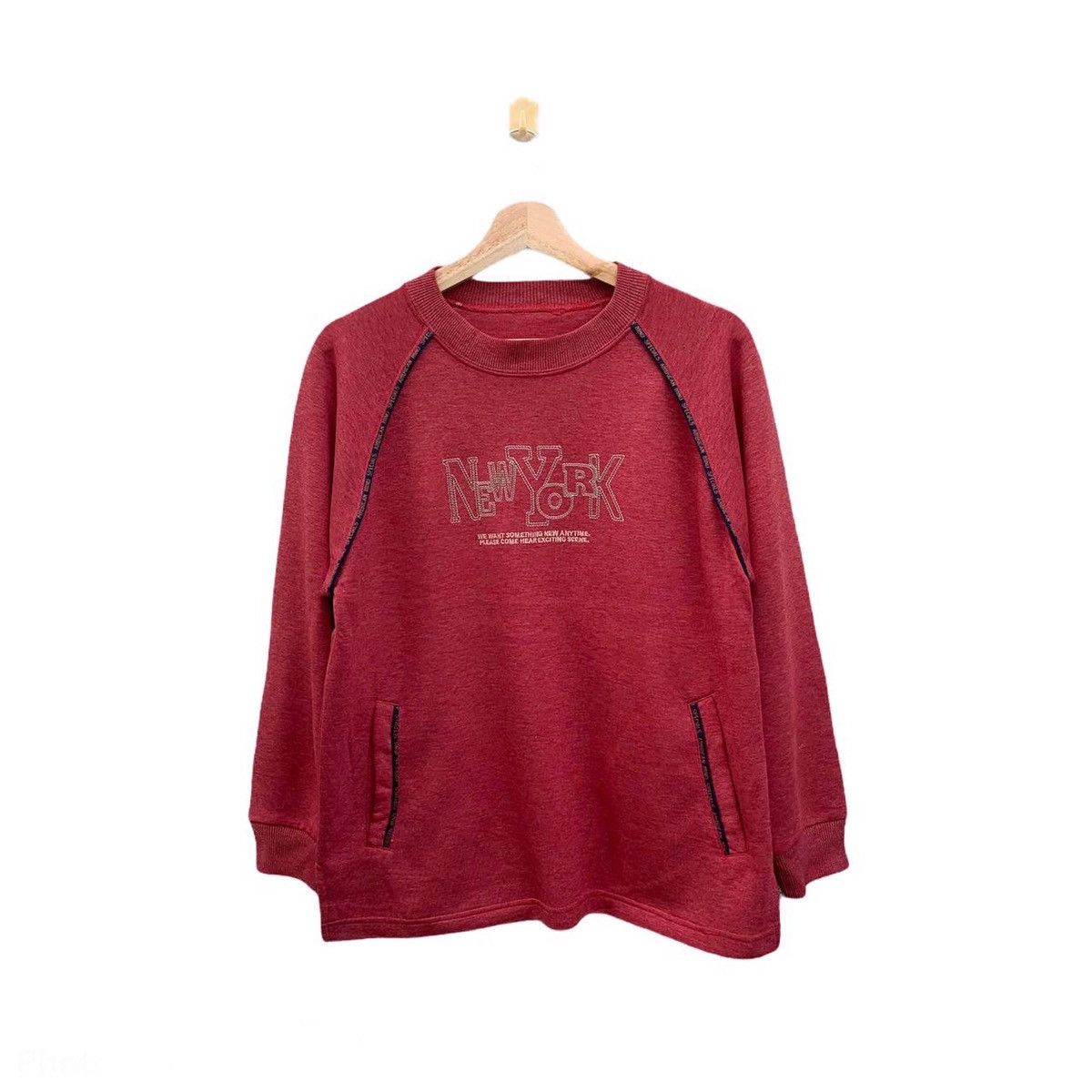 Vintage Vintage New York Crewneck Pullover Sweatshirts Nice Design Size US M / EU 48-50 / 2 - 1 Thumbnail