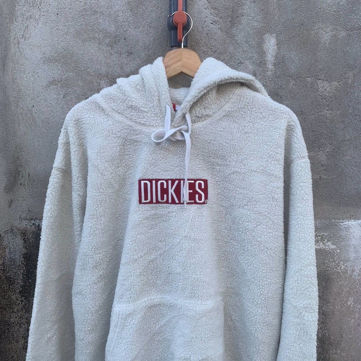 Dickies × Japanese Brand 1990’s Vtg Dickies Box Baggy Sherpa Fleece Hooded RARE!! Size US XL / EU 56 / 4 - 3 Thumbnail