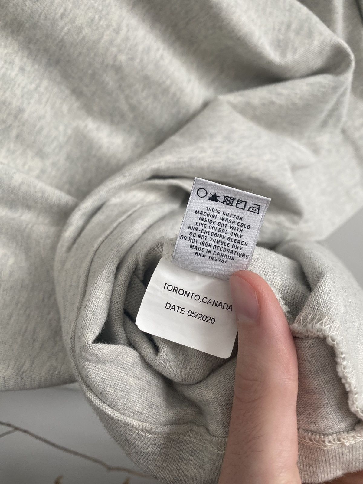 Aime Leon Dore Long Sleeve Heavy Cotton Grey Oatmeal Dime Pocket Mock Neck Size US XL / EU 56 / 4 - 4 Thumbnail