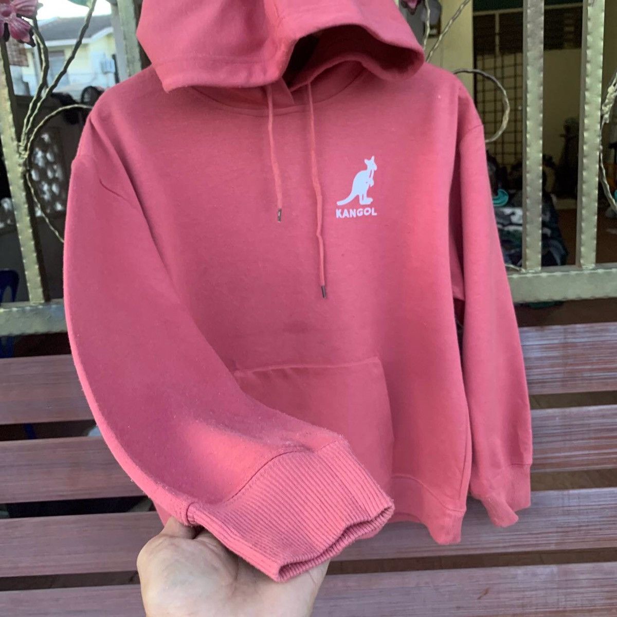 Kangol × Vintage Vintage Kangol Small Logo Embroidery Hooded Sweatshirts Size US M / EU 48-50 / 2 - 4 Thumbnail