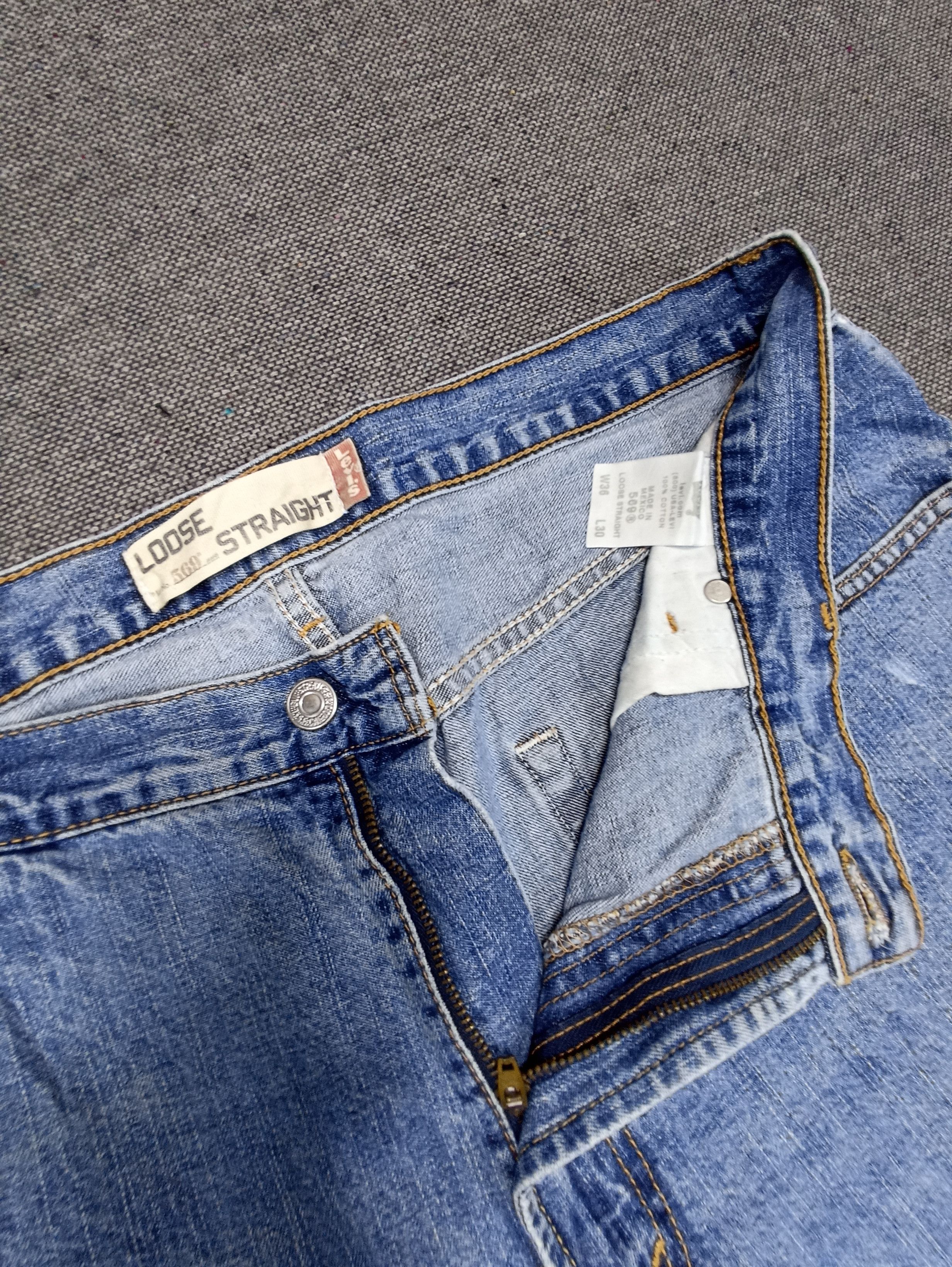 Levi's × Vintage Vintage Levi's 569 Blue Wash Jeans - J133 Size US 38 / EU 54 - 3 Thumbnail