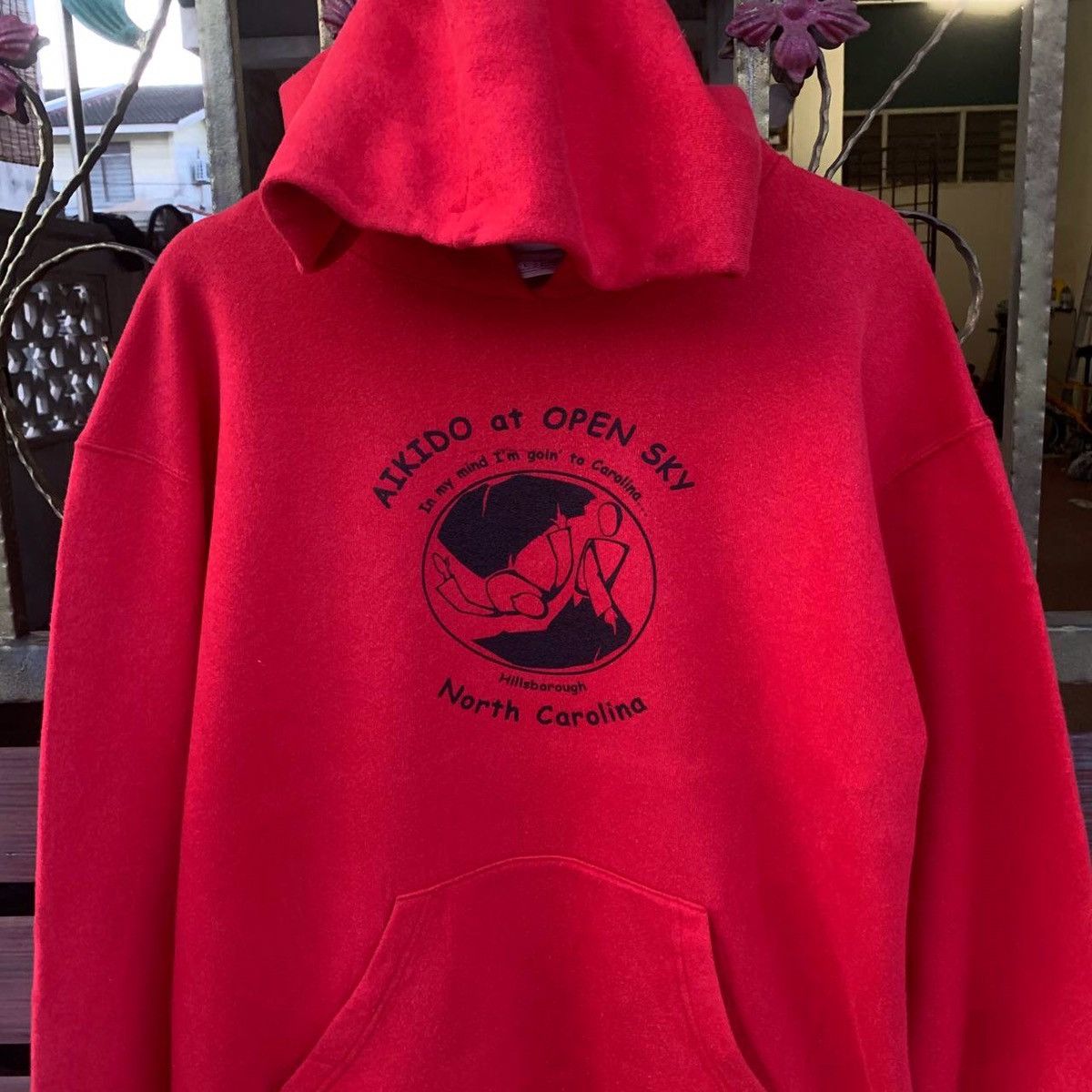 Fruit Of The Loom × Vintage 90s Hooded Pullover Sweatshirts Large Size Size US L / EU 52-54 / 3 - 3 Thumbnail