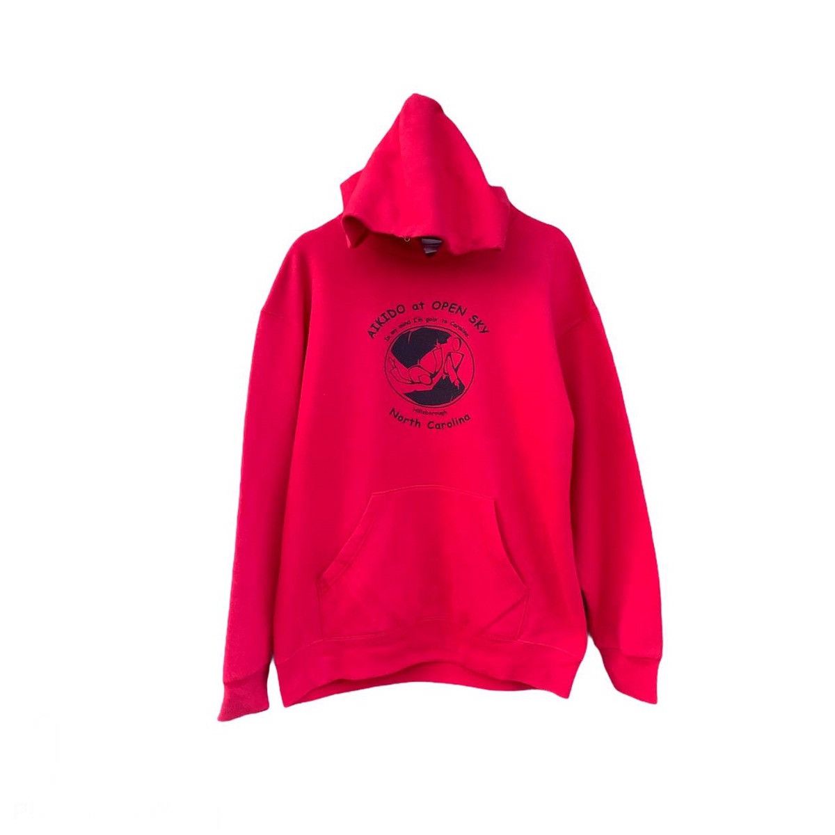 Fruit Of The Loom × Vintage 90s Hooded Pullover Sweatshirts Large Size Size US L / EU 52-54 / 3 - 1 Thumbnail