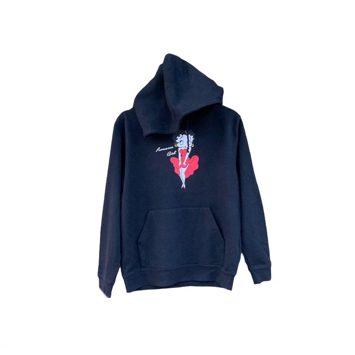 Vintage Vintage Betty Boop Black Hooded Pullover Sweatshirts Size US M / EU 48-50 / 2 - 1 Thumbnail