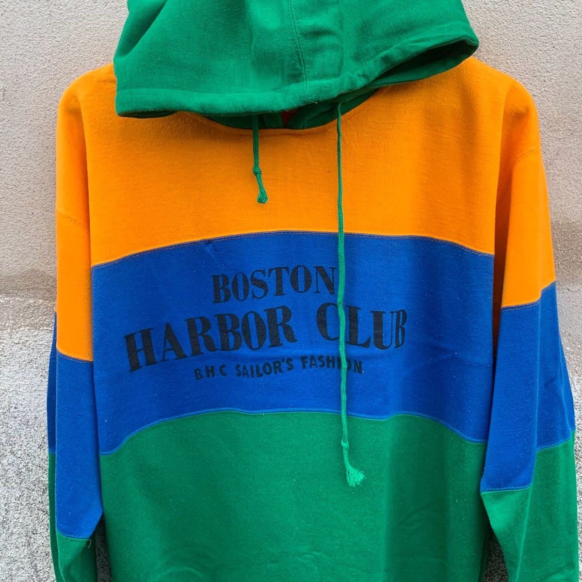 Japanese Brand × Vintage Vintage Boston Harbor Hooded Pullover Sweatshirts Size US L / EU 52-54 / 3 - 3 Thumbnail