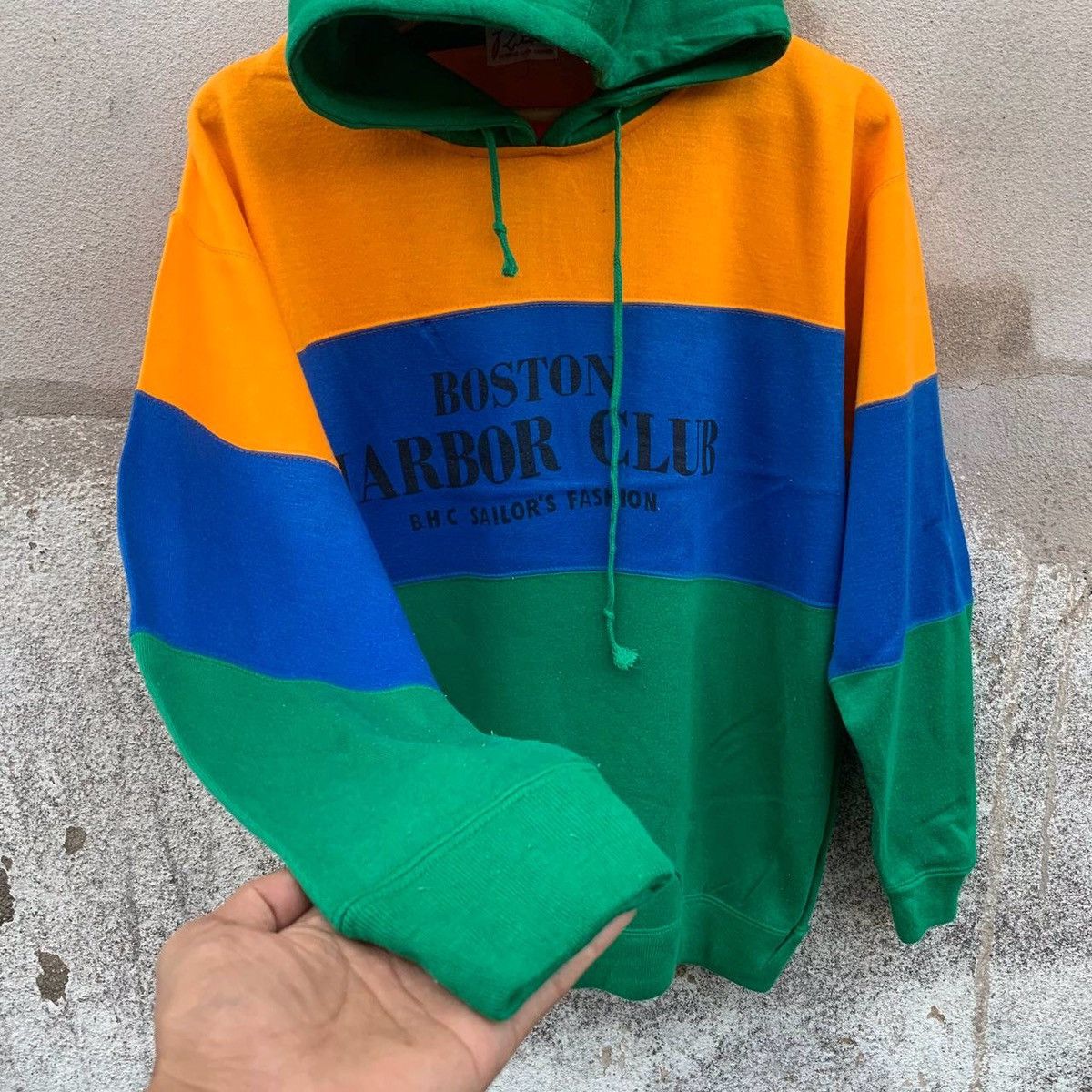 Japanese Brand × Vintage Vintage Boston Harbor Hooded Pullover Sweatshirts Size US L / EU 52-54 / 3 - 4 Thumbnail