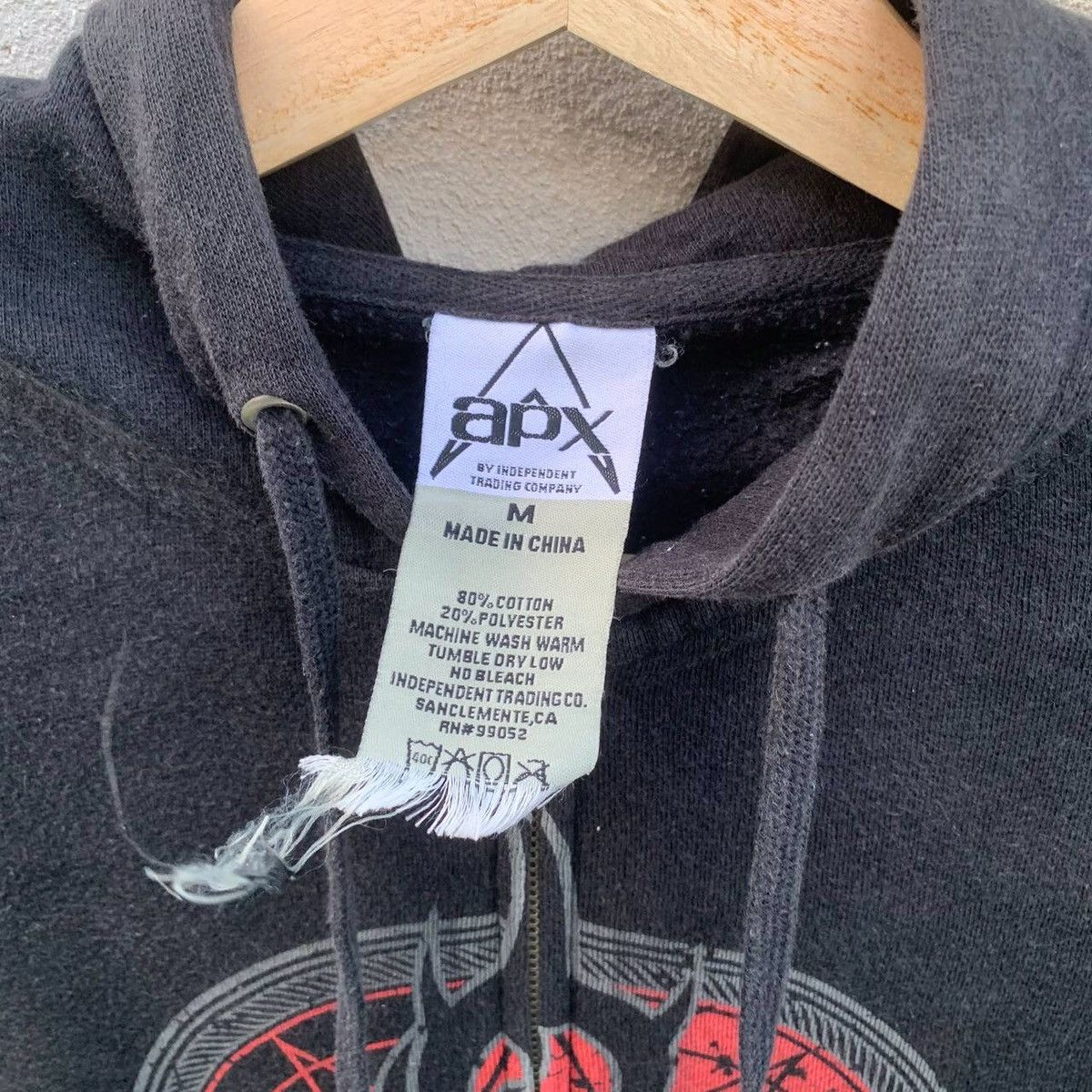 Band Tees × Slipknot × Vintage Vintage Slipknot Metal Band Hooded Pullover Sweatshirts Size US M / EU 48-50 / 2 - 8 Thumbnail