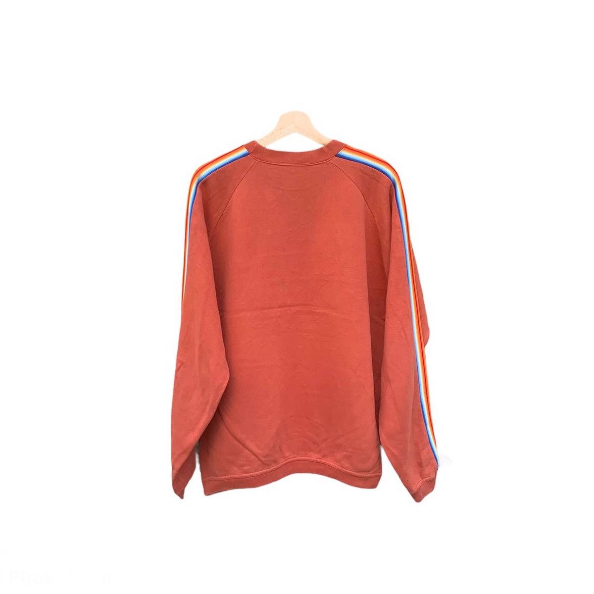 Rainbow × Vintage Vintage Nev Rainbow Striped Crewneck Pullover Sweatshirts Size US L / EU 52-54 / 3 - 2 Thumbnail