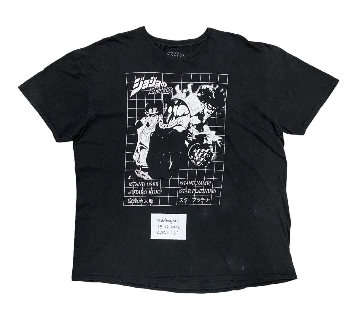 Anime RARE SIZE! JoJo Bizzare Advanture Jotaro Kujo Anime T Shirt Size US XXL / EU 58 / 5 - 1 Thumbnail