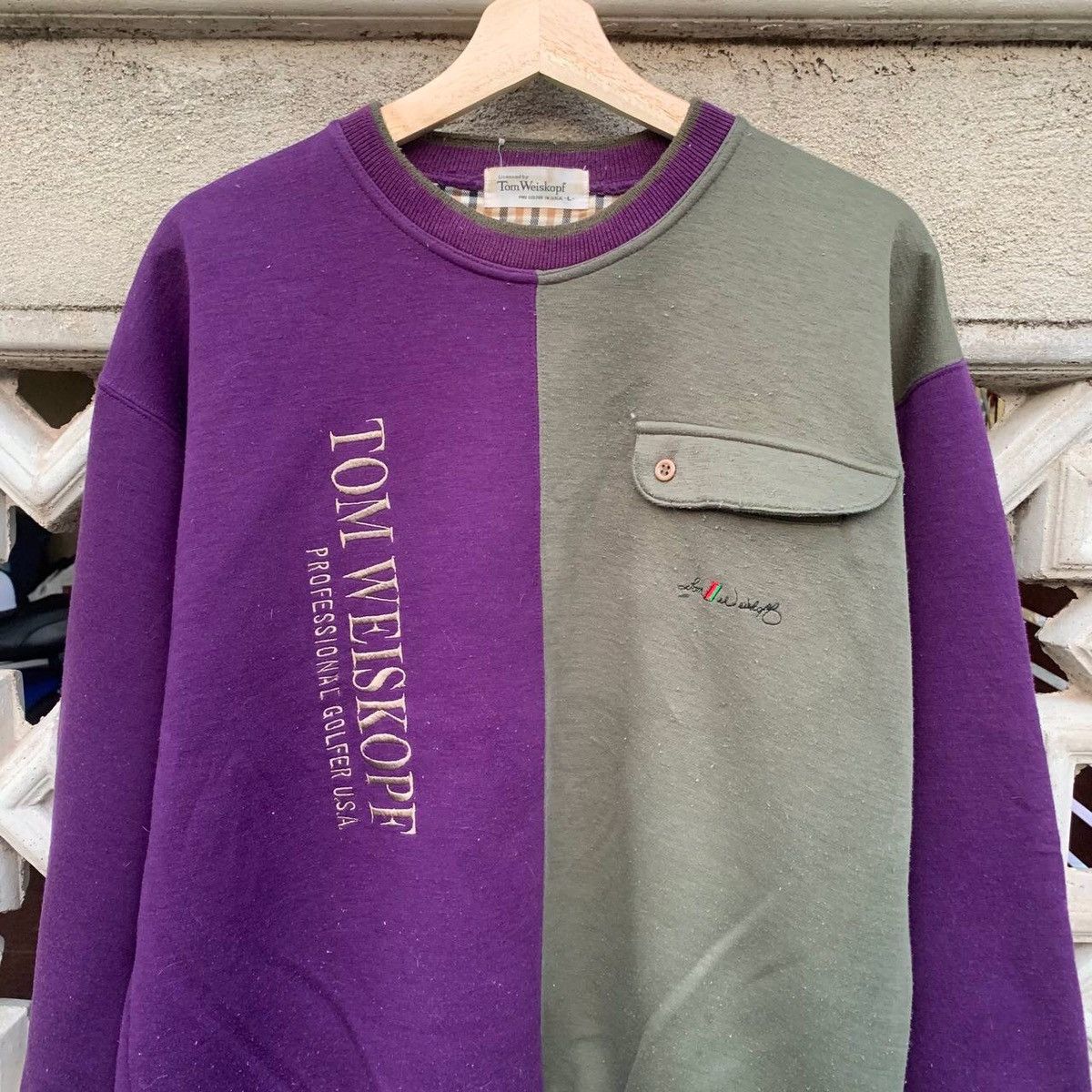 Japanese Brand × Vintage Vintage Tom Weiskopf Spell Out Crewneck Pullover Size US L / EU 52-54 / 3 - 3 Thumbnail