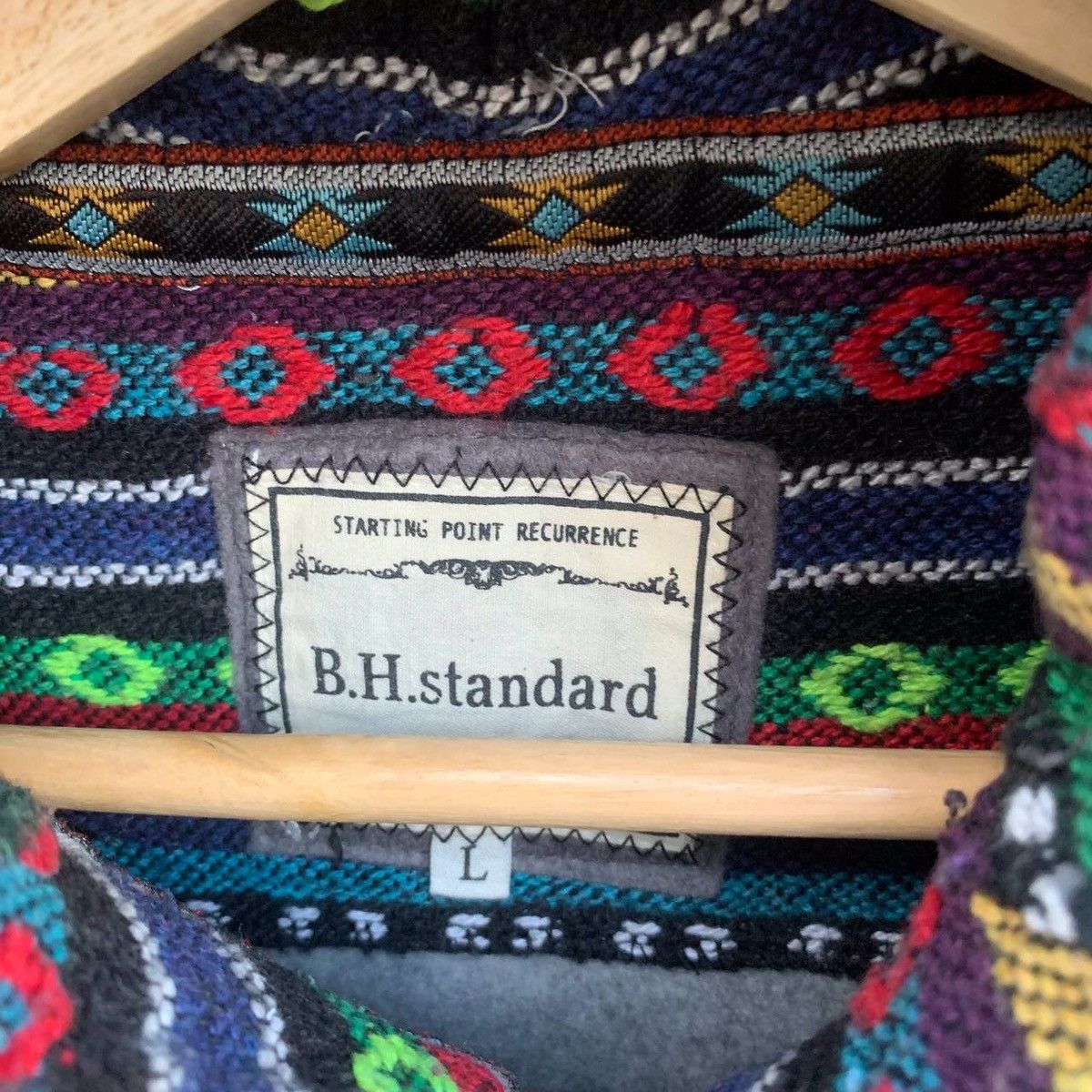 Other Vintage Navajo Style Native Hooded Pullover Sweatshirts Size US L / EU 52-54 / 3 - 6 Thumbnail