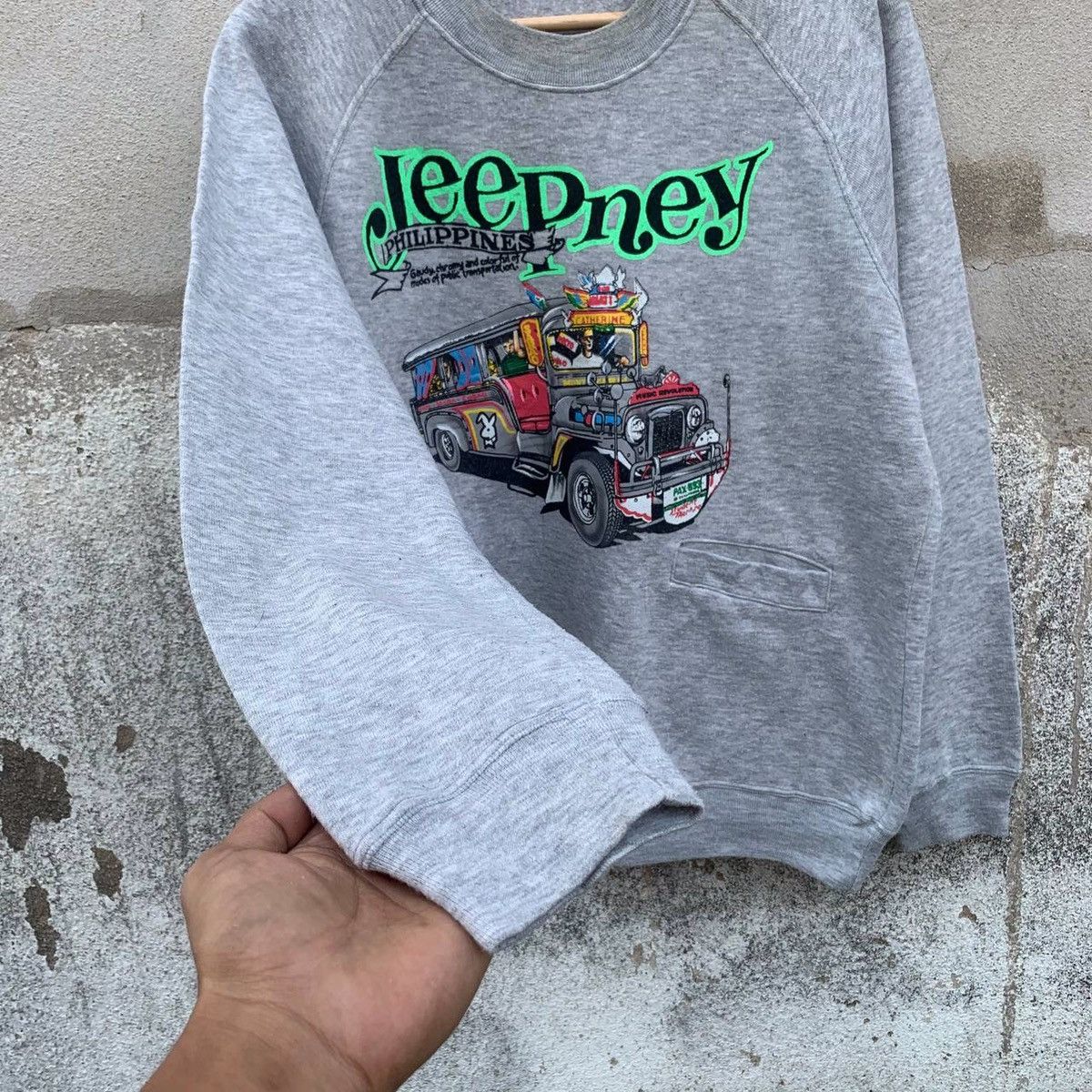 PPFM × Vintage Vintage Jeepney Two Pocket Front Crewneck Pullover Size US M / EU 48-50 / 2 - 5 Thumbnail