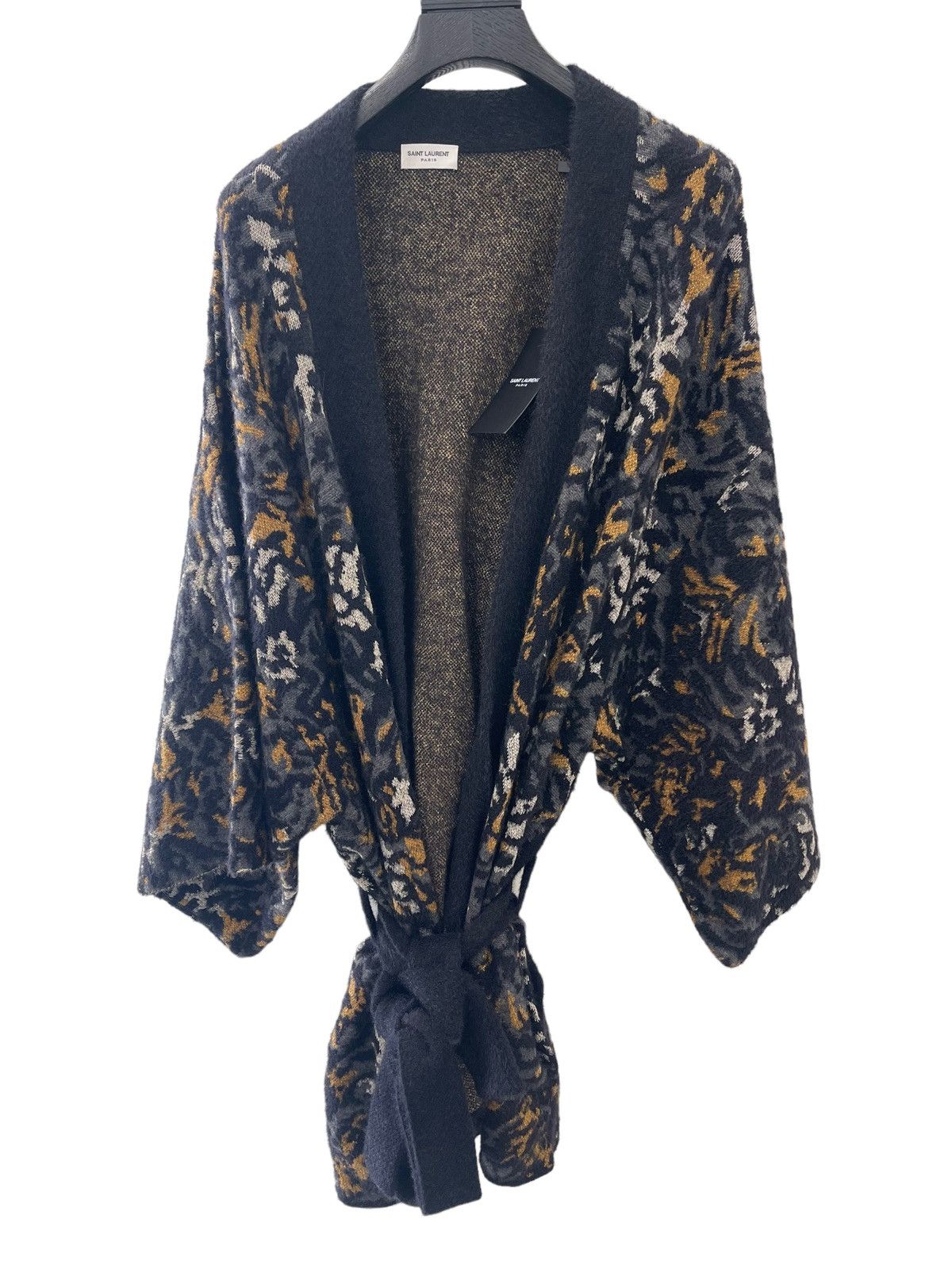 Saint Laurent Abstract Tiger Robe
