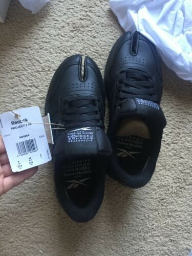 Maison Margiela × Reebok Reebok Classic Leather Tabi Maison Margiela 5 M Black. NEW! Size US 5 / EU 37 - 2 Thumbnail