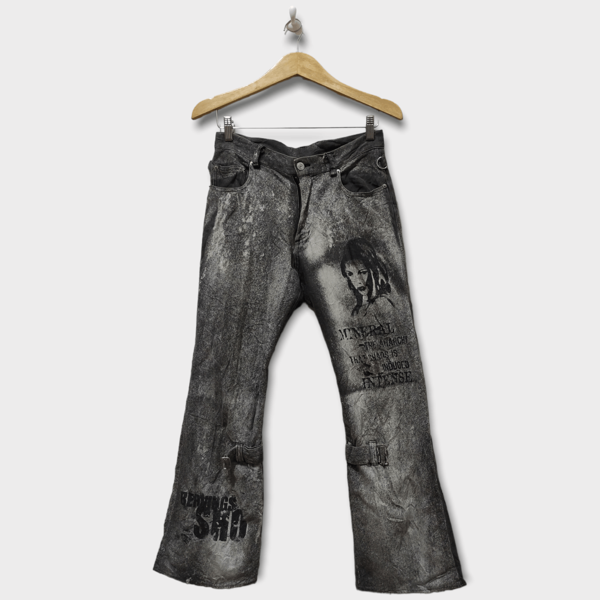 【保障できる】 Leather × Tornado Mart Tornado mart flared leather pants パンツ