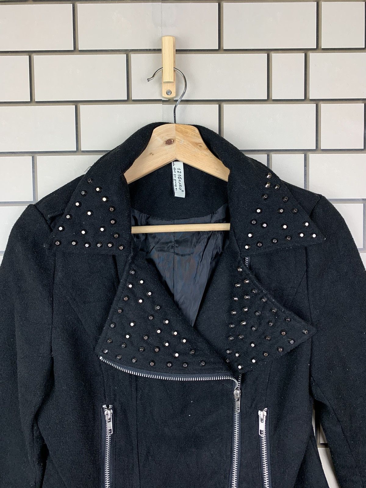 Japanese Brand × Vintage Japanese Brand 1216 Kary Double Breasted Punk Design Jacket Size US S / EU 44-46 / 1 - 4 Thumbnail