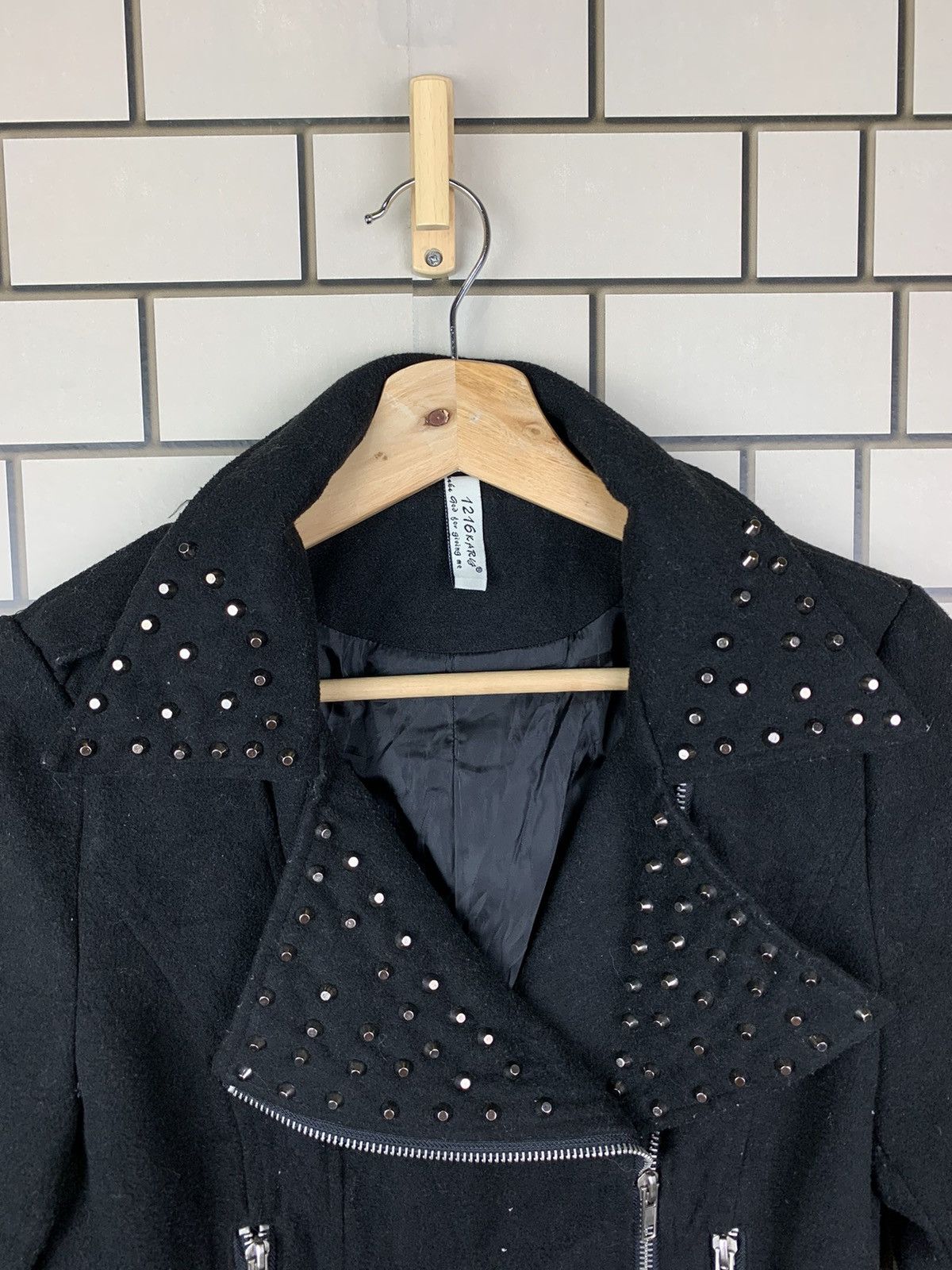 Japanese Brand × Vintage Japanese Brand 1216 Kary Double Breasted Punk Design Jacket Size US S / EU 44-46 / 1 - 10 Thumbnail