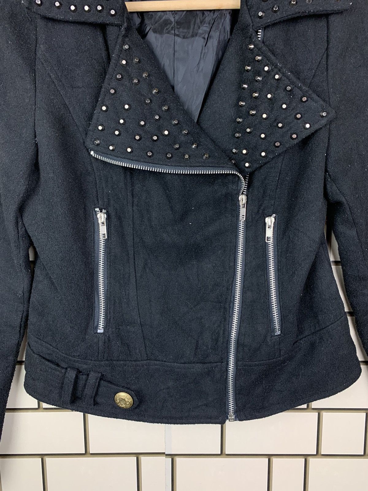Japanese Brand × Vintage Japanese Brand 1216 Kary Double Breasted Punk Design Jacket Size US S / EU 44-46 / 1 - 5 Thumbnail
