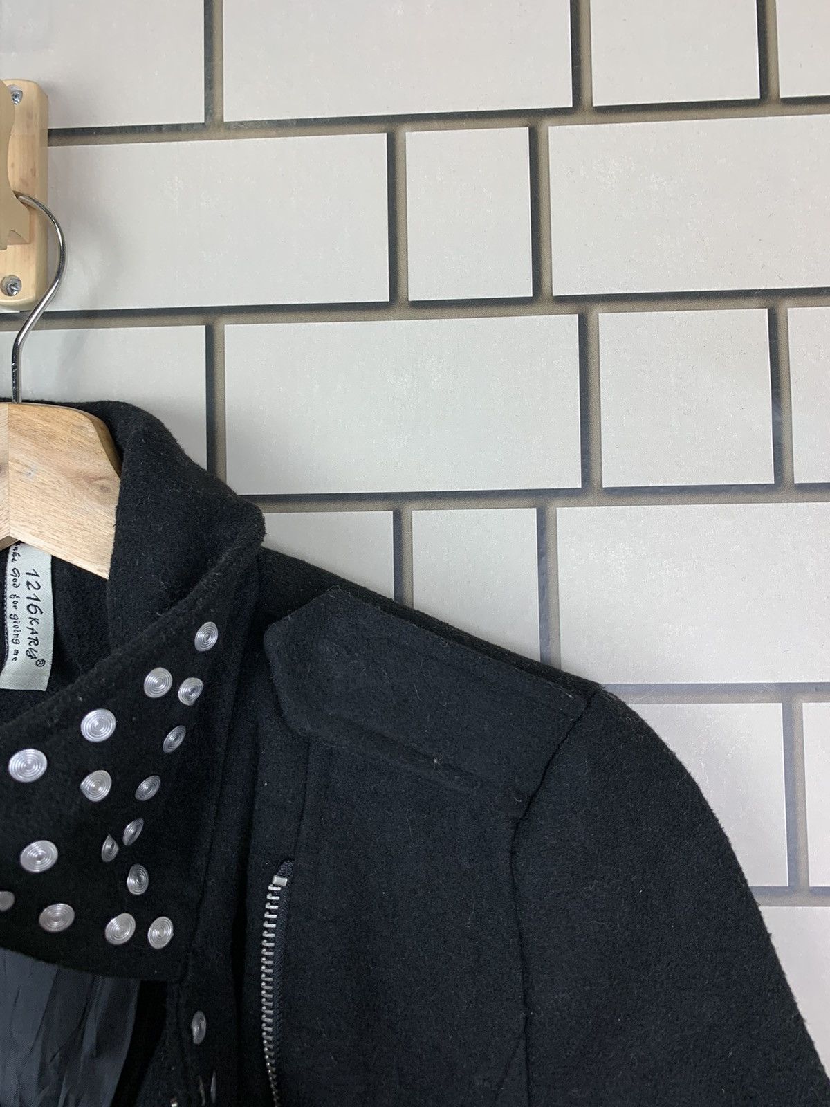 Japanese Brand × Vintage Japanese Brand 1216 Kary Double Breasted Punk Design Jacket Size US S / EU 44-46 / 1 - 12 Thumbnail