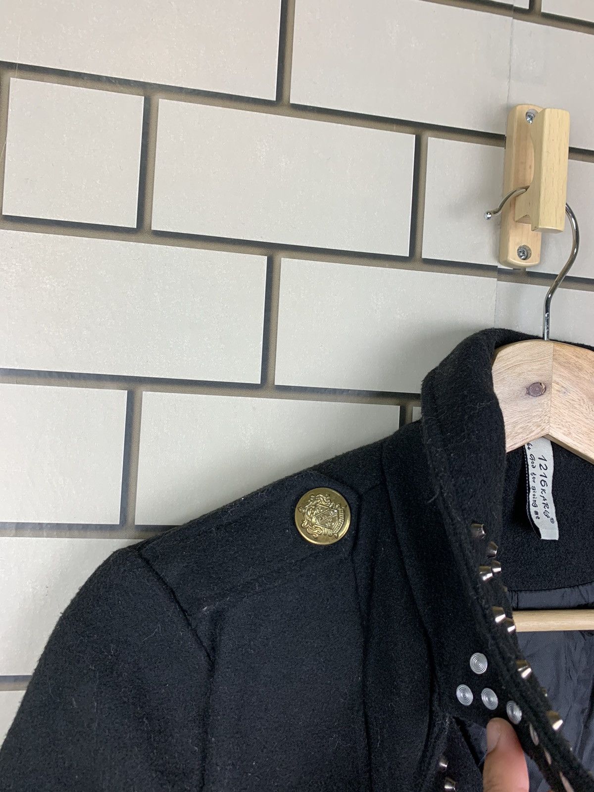 Japanese Brand × Vintage Japanese Brand 1216 Kary Double Breasted Punk Design Jacket Size US S / EU 44-46 / 1 - 11 Thumbnail