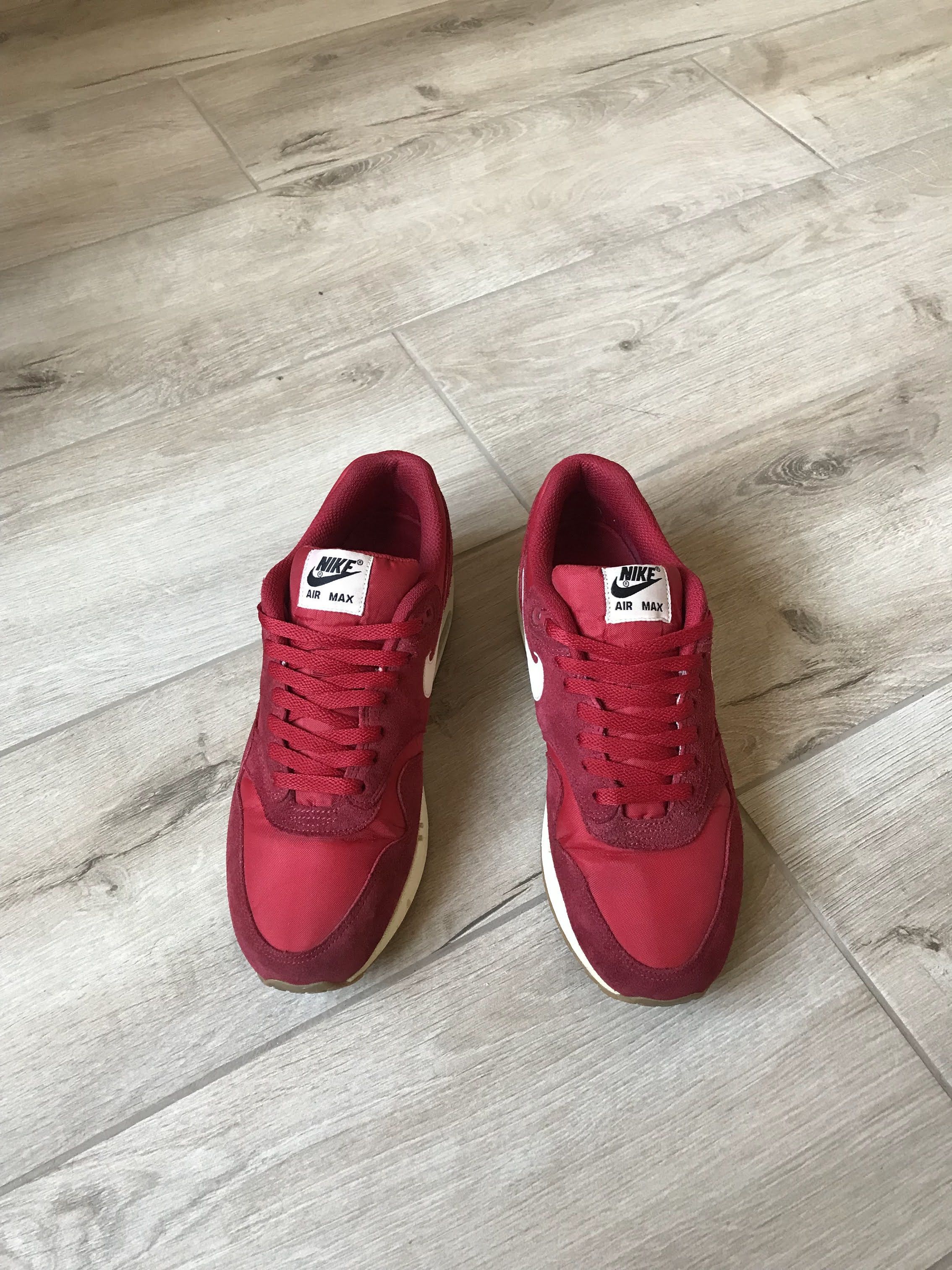 Nike Nike Air Max 1 Gym Red Sail Size US 10 / EU 43 - 2 Thumbnail