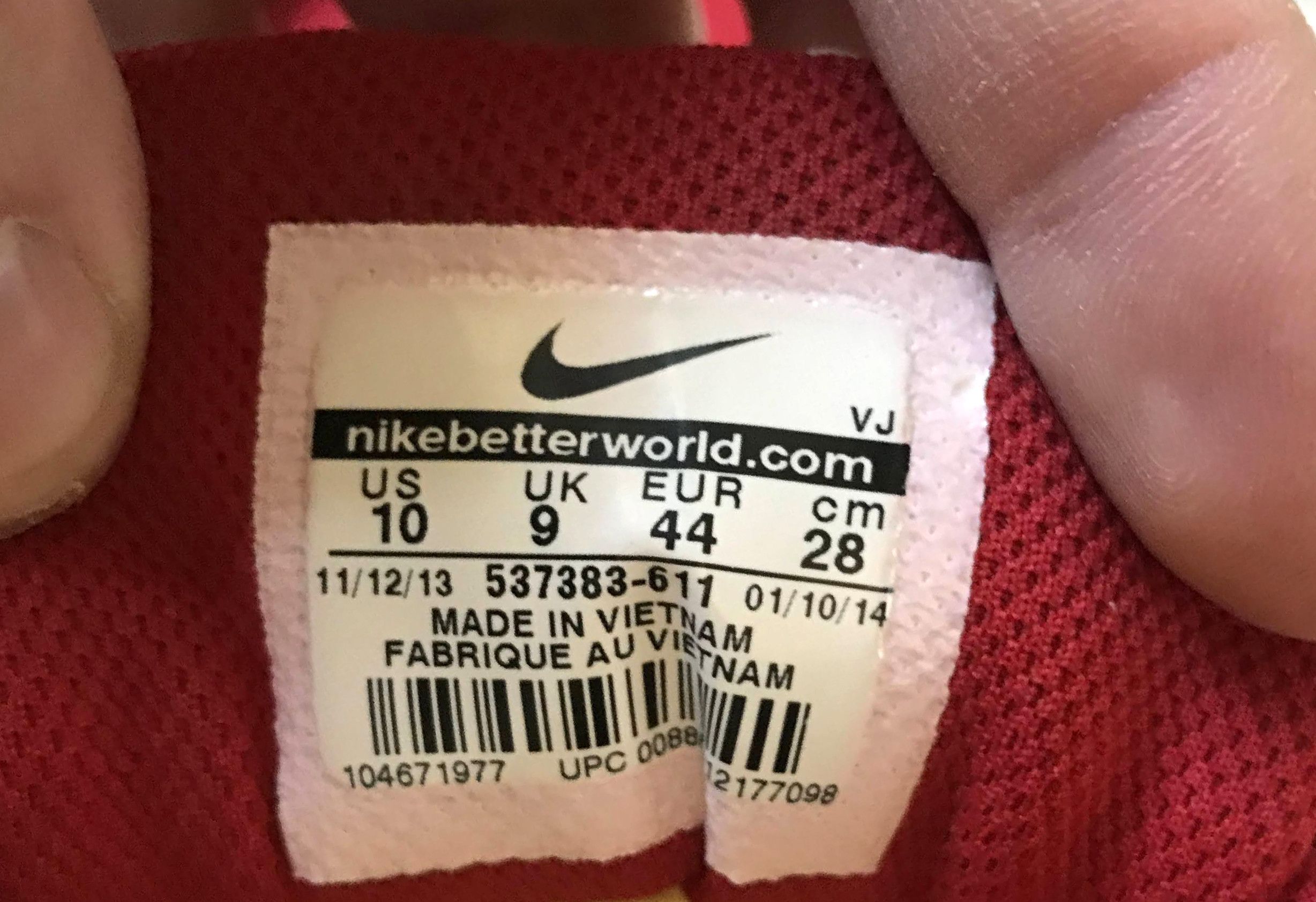 Nike Nike Air Max 1 Gym Red Sail Size US 10 / EU 43 - 6 Thumbnail