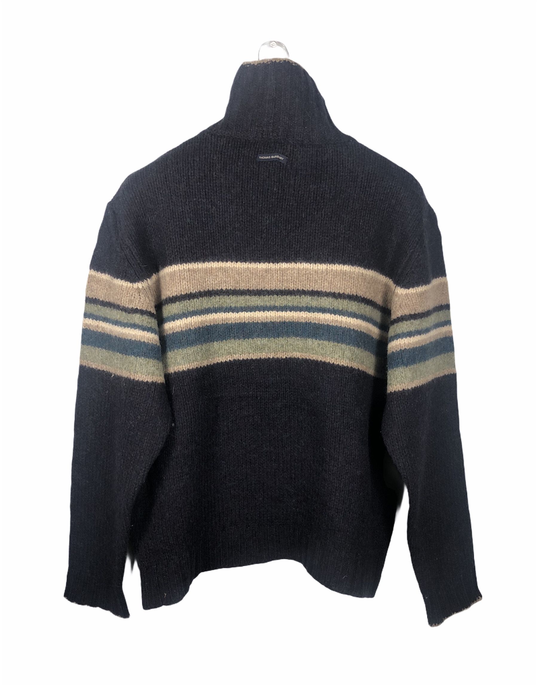 Burberry 🔥 Thomas BURBERRY heavy knitting turtleNECK men L Size US L / EU 52-54 / 3 - 2 Thumbnail