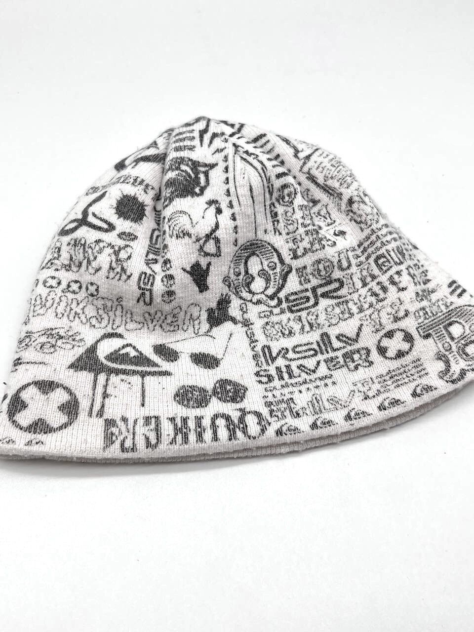 Quiksilver × Vintage Vintage 90s Quiksilver Winter Hat Multilogo 2 Side Monogram Size ONE SIZE - 2 Thumbnail