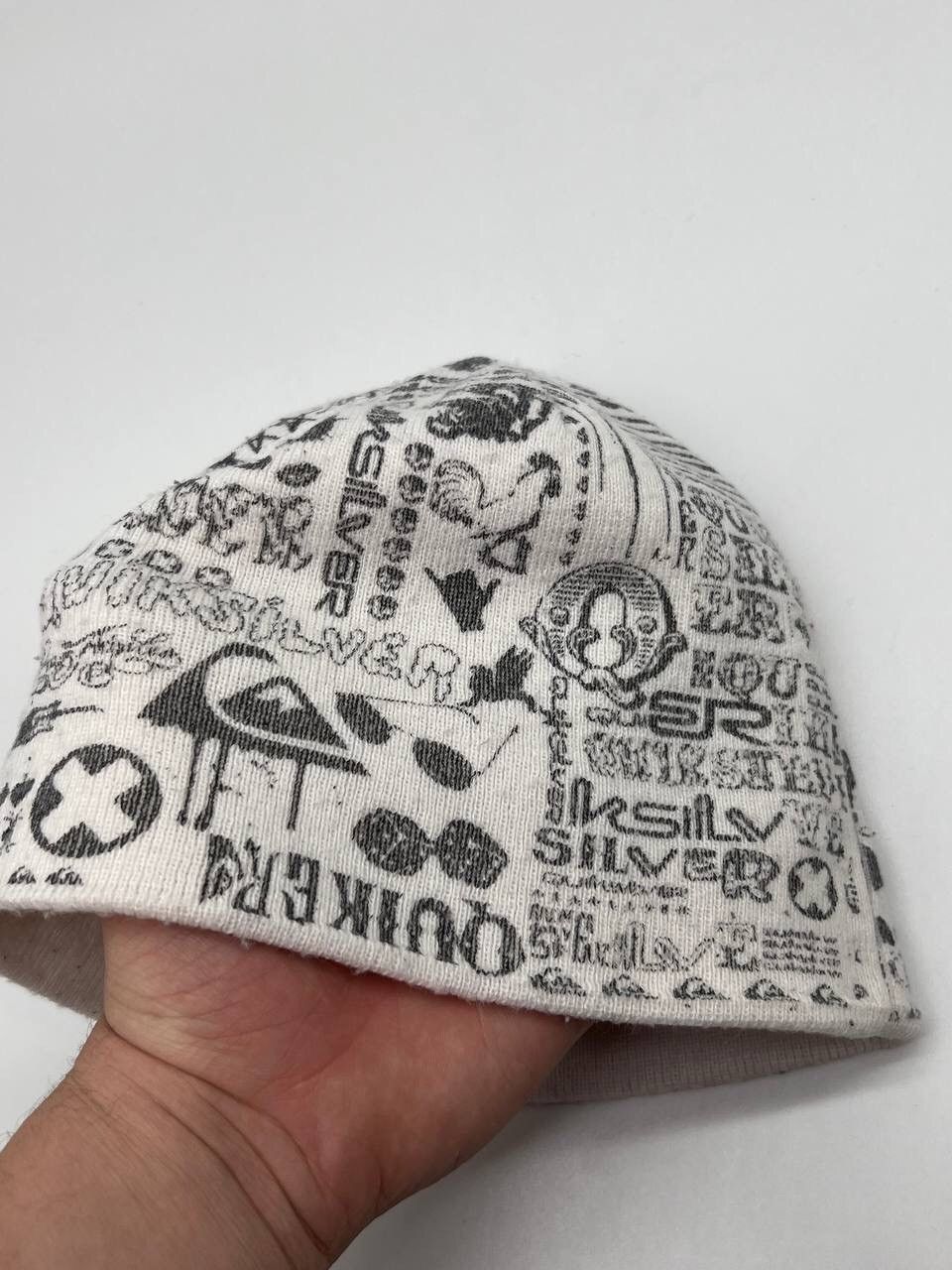 Quiksilver × Vintage Vintage 90s Quiksilver Winter Hat Multilogo 2 Side Monogram Size ONE SIZE - 3 Thumbnail
