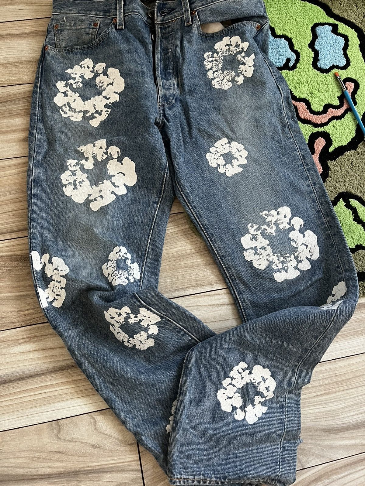 Levi's Denim Tears The Cotton Wreath Jean | Grailed