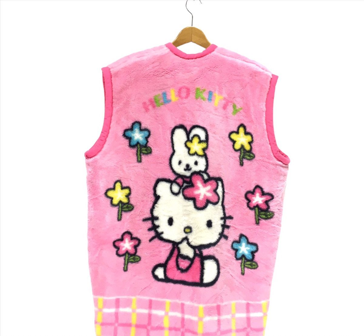 Cartoon Network × Japanese Brand × Nickelodeon Hello Kitty Fleece Full Print Sleeveless Size XL / US 12-14 / IT 48-50 - 3 Thumbnail