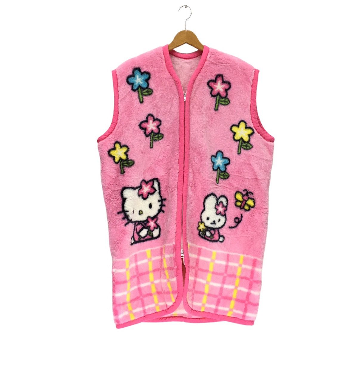 Cartoon Network × Japanese Brand × Nickelodeon Hello Kitty Fleece Full Print Sleeveless Size XL / US 12-14 / IT 48-50 - 2 Thumbnail