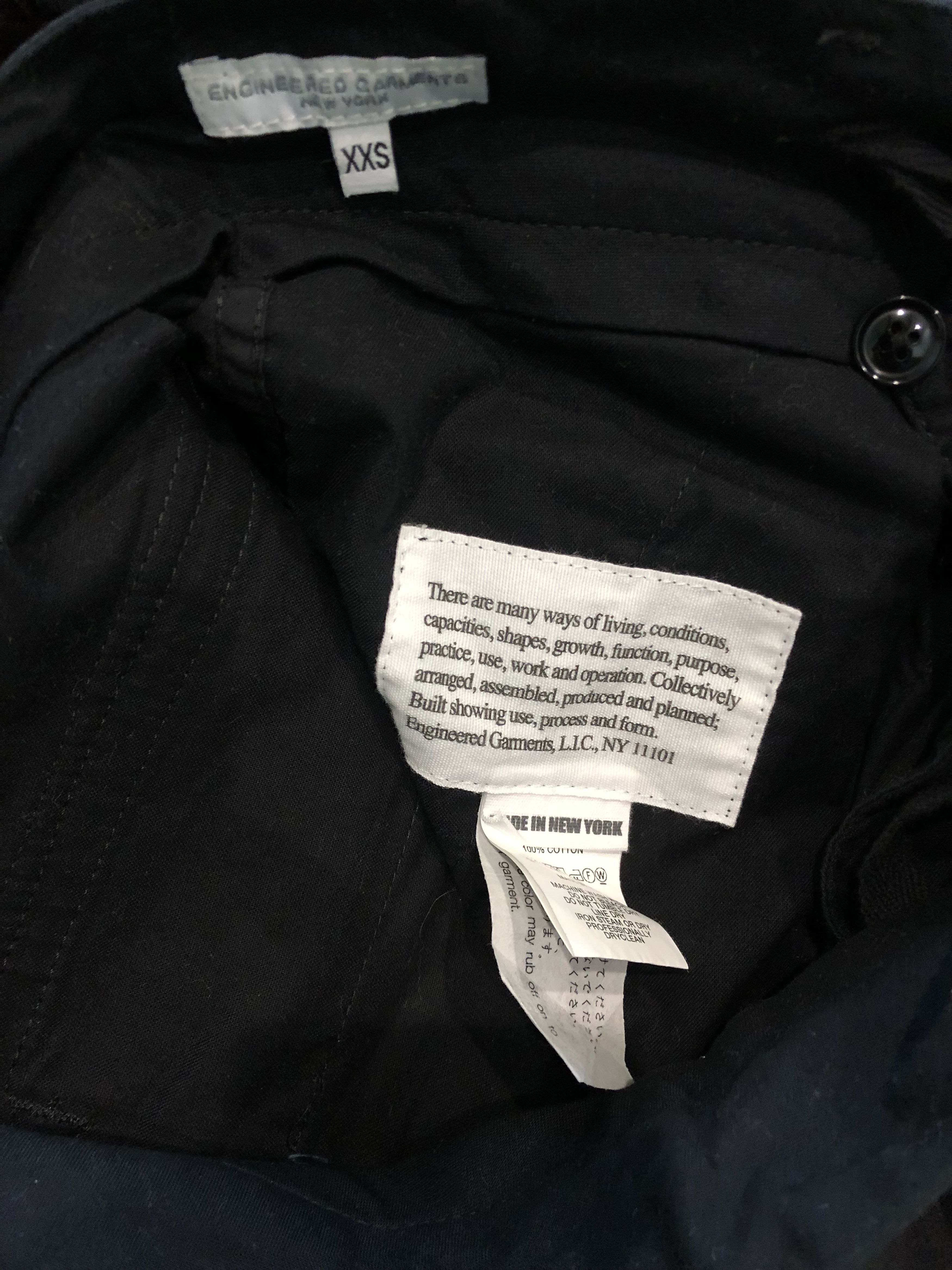 Engineered Garments Engineered Garments FA Pant Highcount Twill Black Size US 28 / EU 44 - 6 Thumbnail