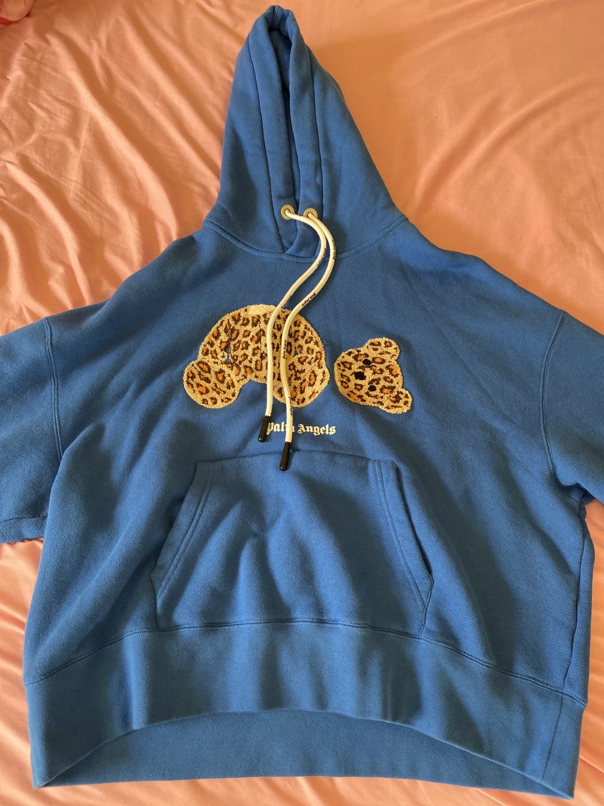 Palm Angels Palm Angels Leopard Blue Drawstring Hoodie 🧸 Size US S / EU 44-46 / 1 - 4 Thumbnail