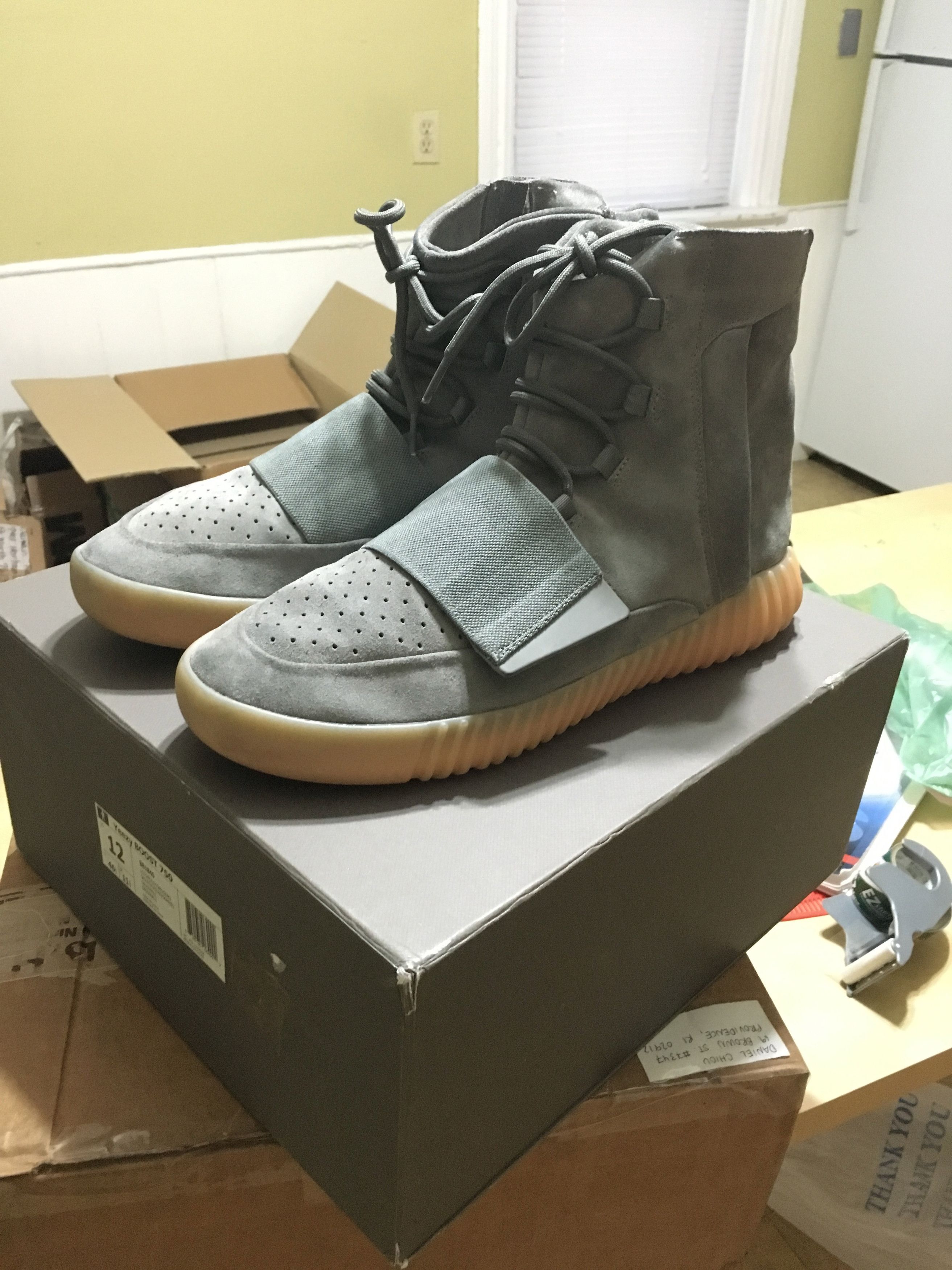 Yeezy Boost 750 Grey Gum Glow in the Dark 2016