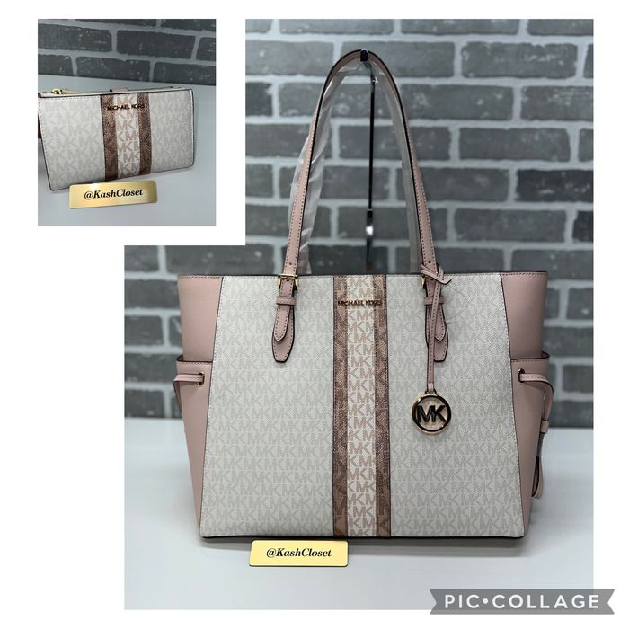 Michael Kors Michael Kors Gilly LG Tote Bag & Double Zip Wallet Bundle ...