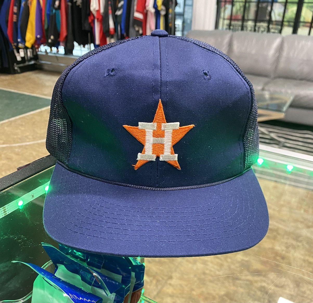 New original Houston astros sports specialties hat THE PRO size 7 hotsell 3/8 1980s hat, 80s houston Astros hat, vintage houston Astros hat