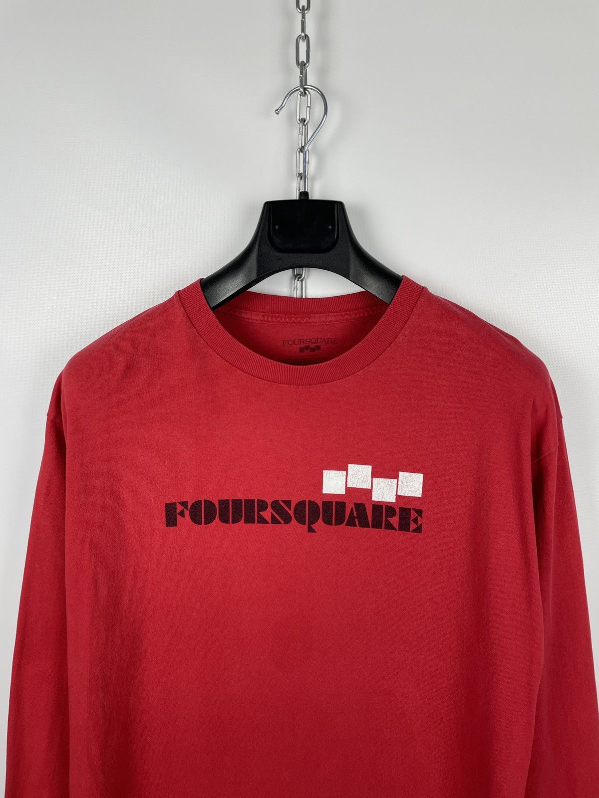 FOURSQUARE × Japanese Brand × Vintage Vintage Foursquare Long Sleeve T-Shirt Size US L / EU 52-54 / 3 - 4 Thumbnail