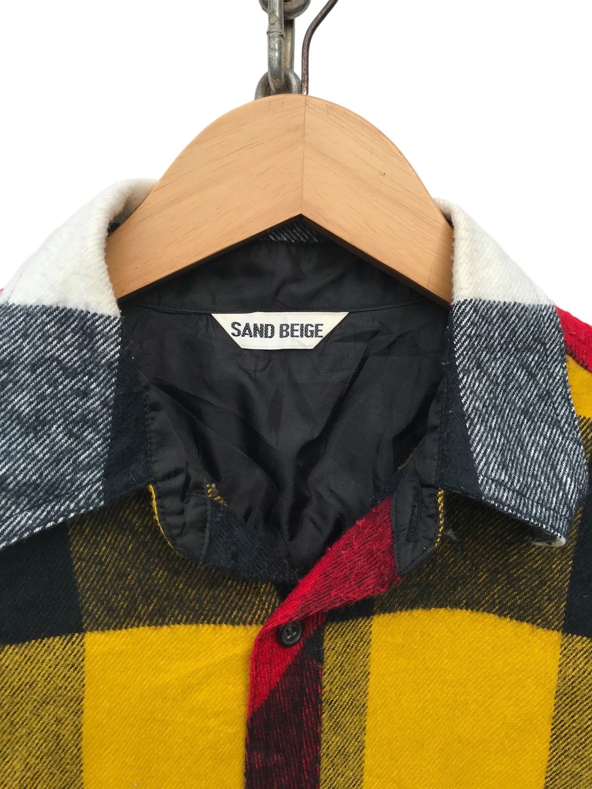 Flannel Sand Beige Multicolor Flannel Button Ups Streetwear Shirt Size US M / EU 48-50 / 2 - 2 Thumbnail
