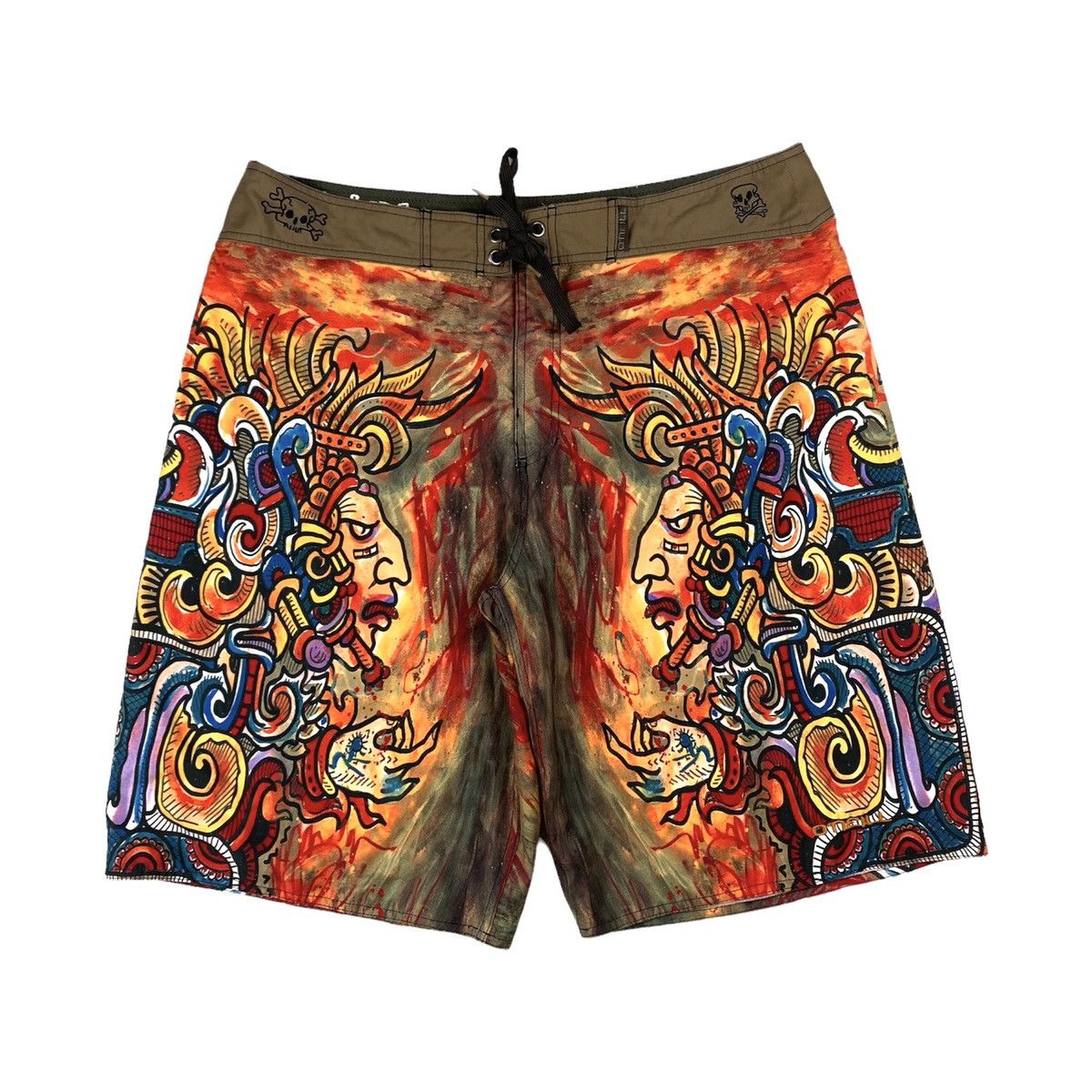 O'Neill 🥩 Vintage O’Neill Crazy Short Full Art Print Indians Size US 36 / EU 52 - 1 Thumbnail
