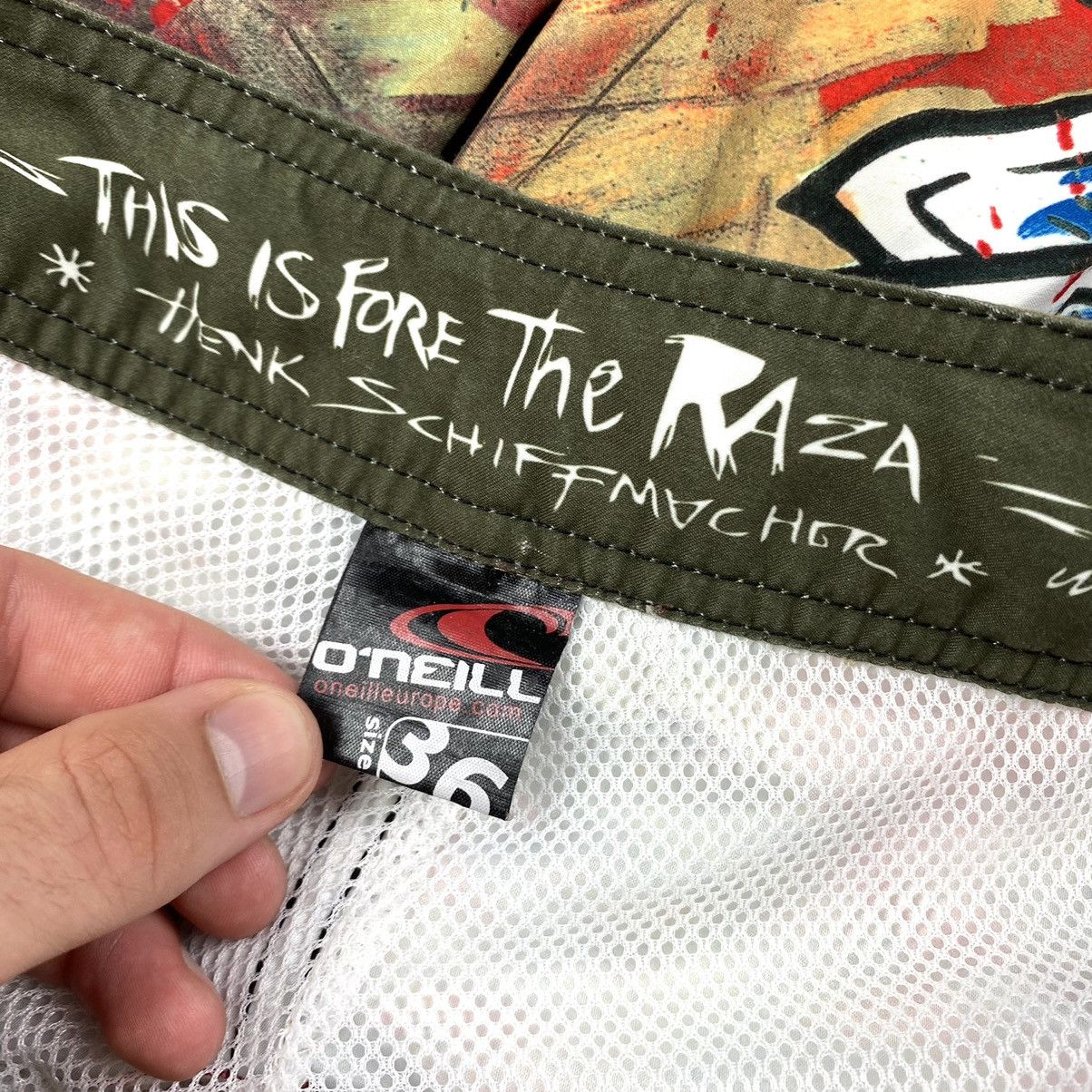 O'Neill 🥩 Vintage O’Neill Crazy Short Full Art Print Indians Size US 36 / EU 52 - 17 Thumbnail