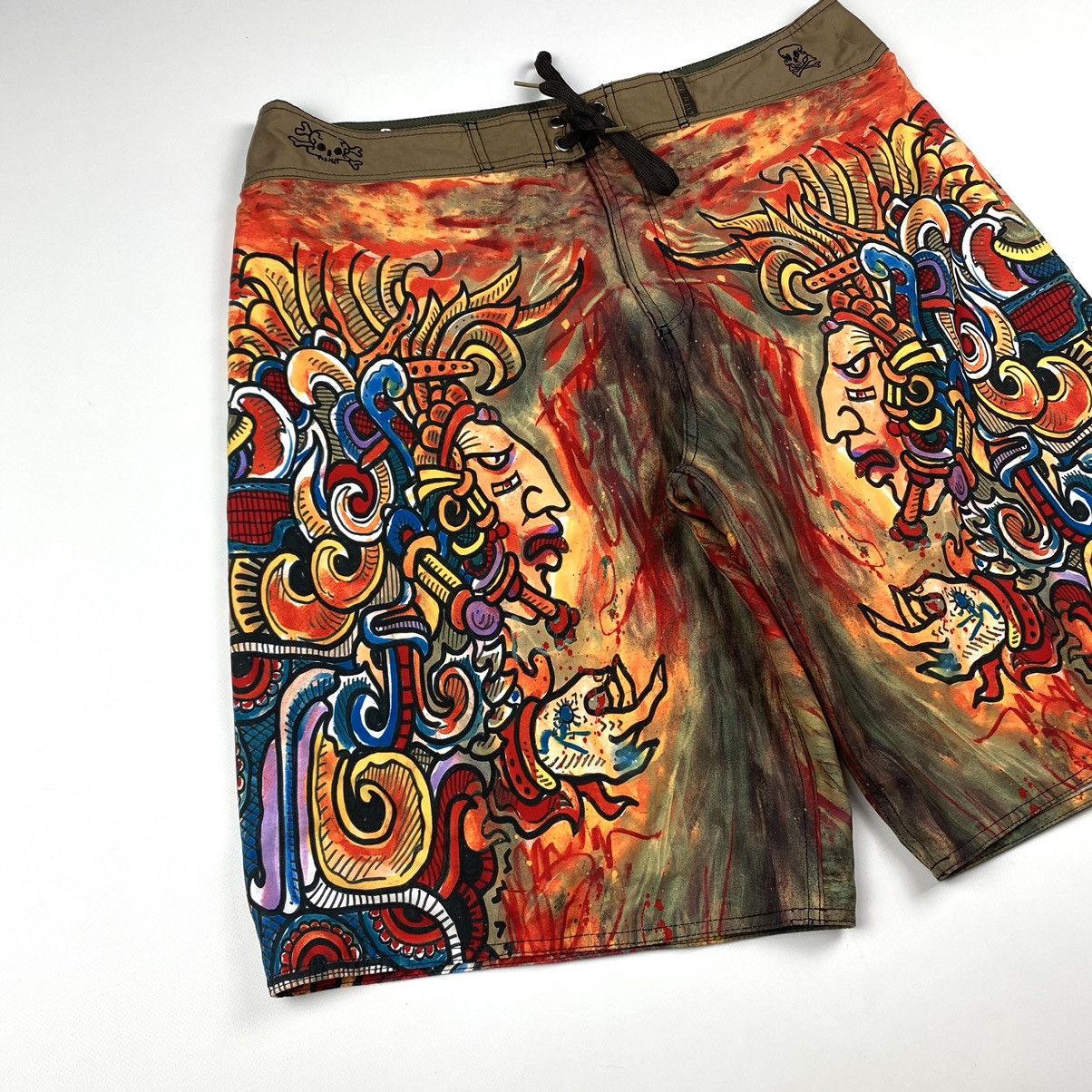 O'Neill 🥩 Vintage O’Neill Crazy Short Full Art Print Indians Size US 36 / EU 52 - 3 Thumbnail