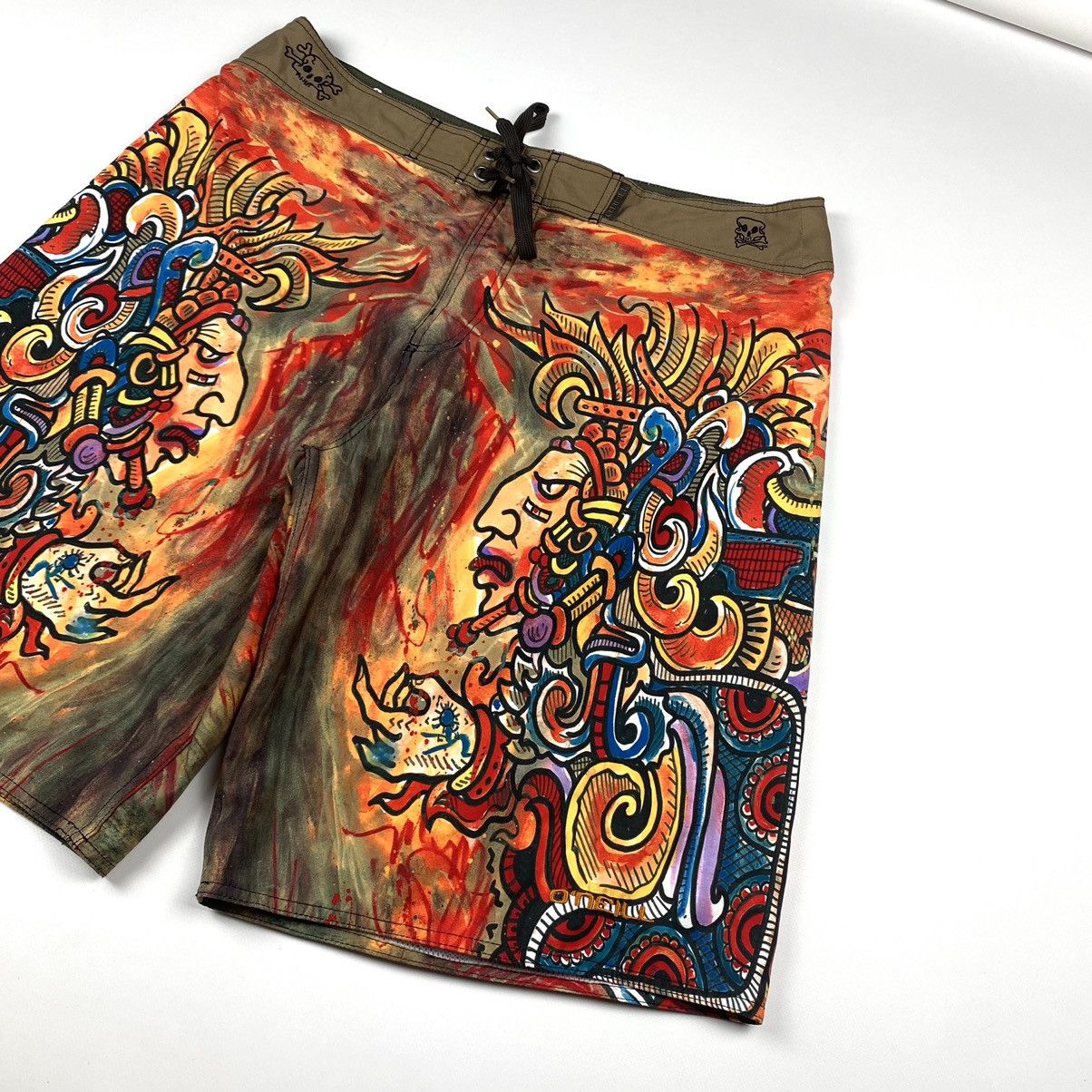 O'Neill 🥩 Vintage O’Neill Crazy Short Full Art Print Indians Size US 36 / EU 52 - 4 Thumbnail
