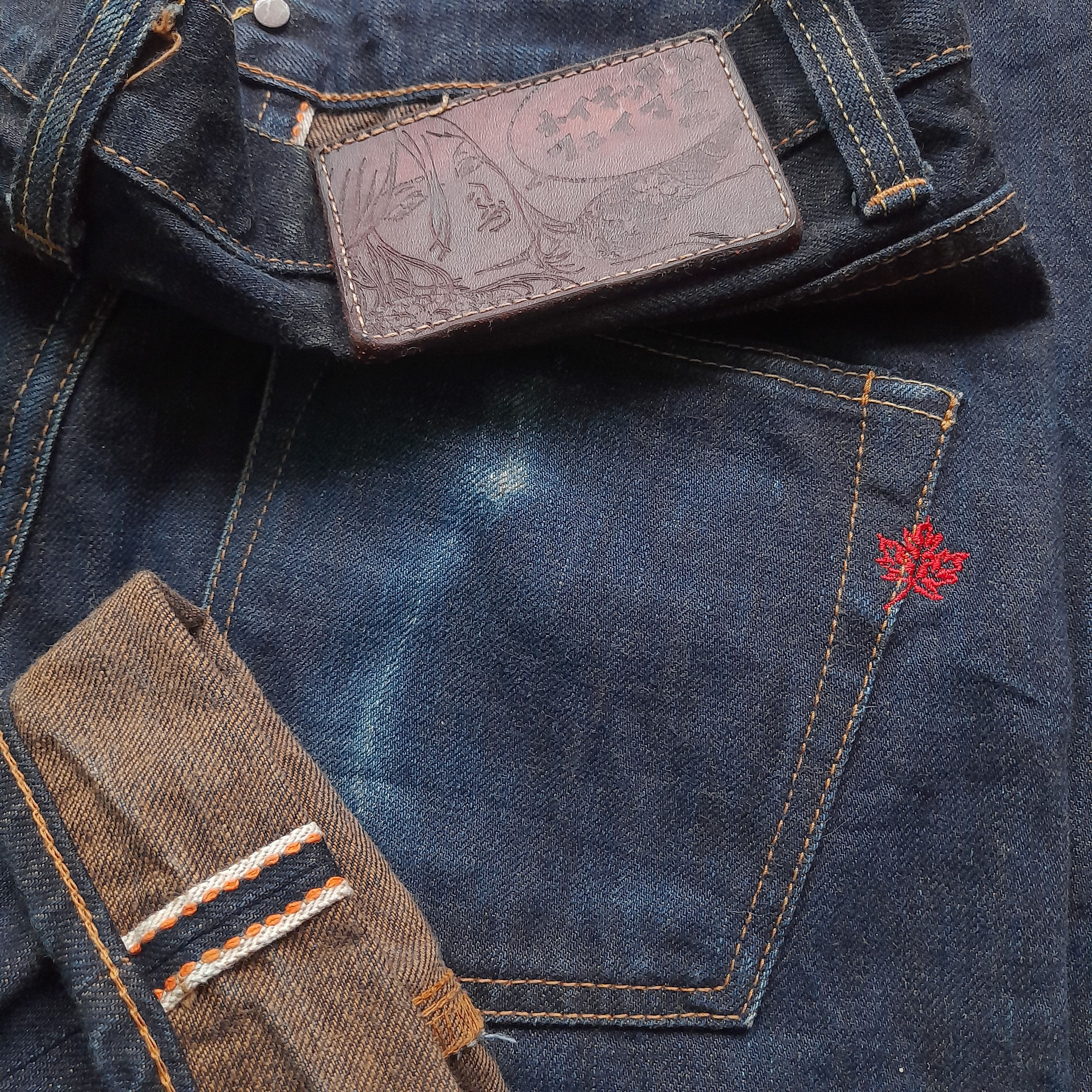 Japanese Brand Naked & Famous denim “Kogare Kakishibu” selvedge x Alvin Lee Size US 30 / EU 46 - 2 Thumbnail