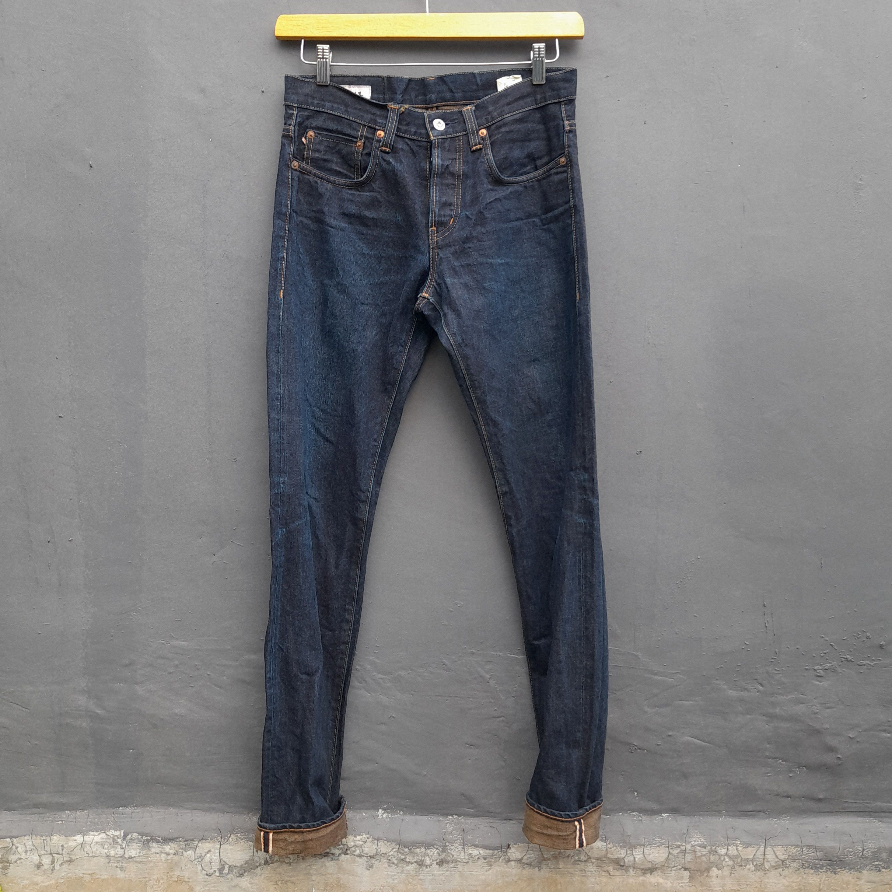 Japanese Brand Naked & Famous denim “Kogare Kakishibu” selvedge x Alvin Lee Size US 30 / EU 46 - 3 Thumbnail