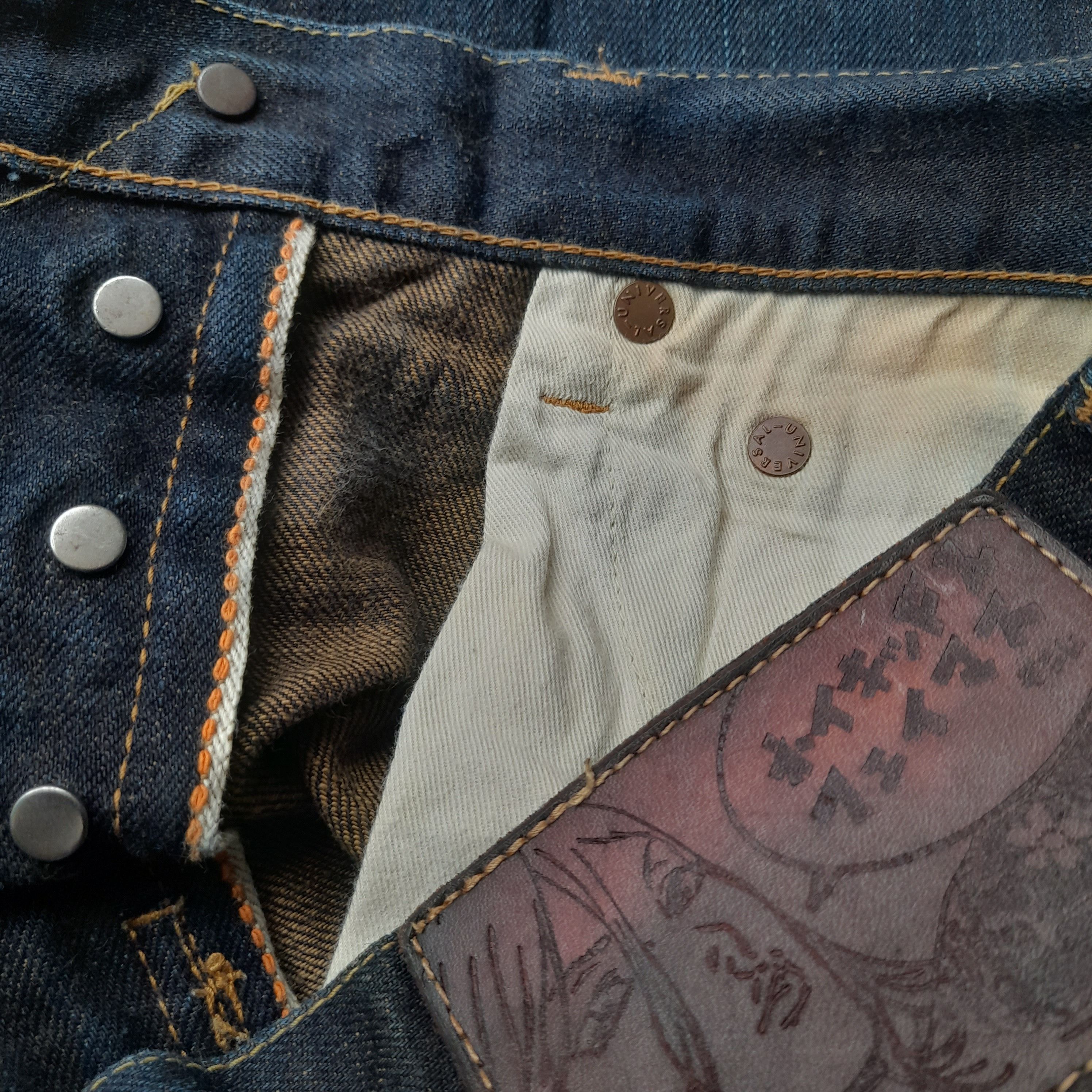 Japanese Brand Naked & Famous denim “Kogare Kakishibu” selvedge x Alvin Lee Size US 30 / EU 46 - 4 Thumbnail