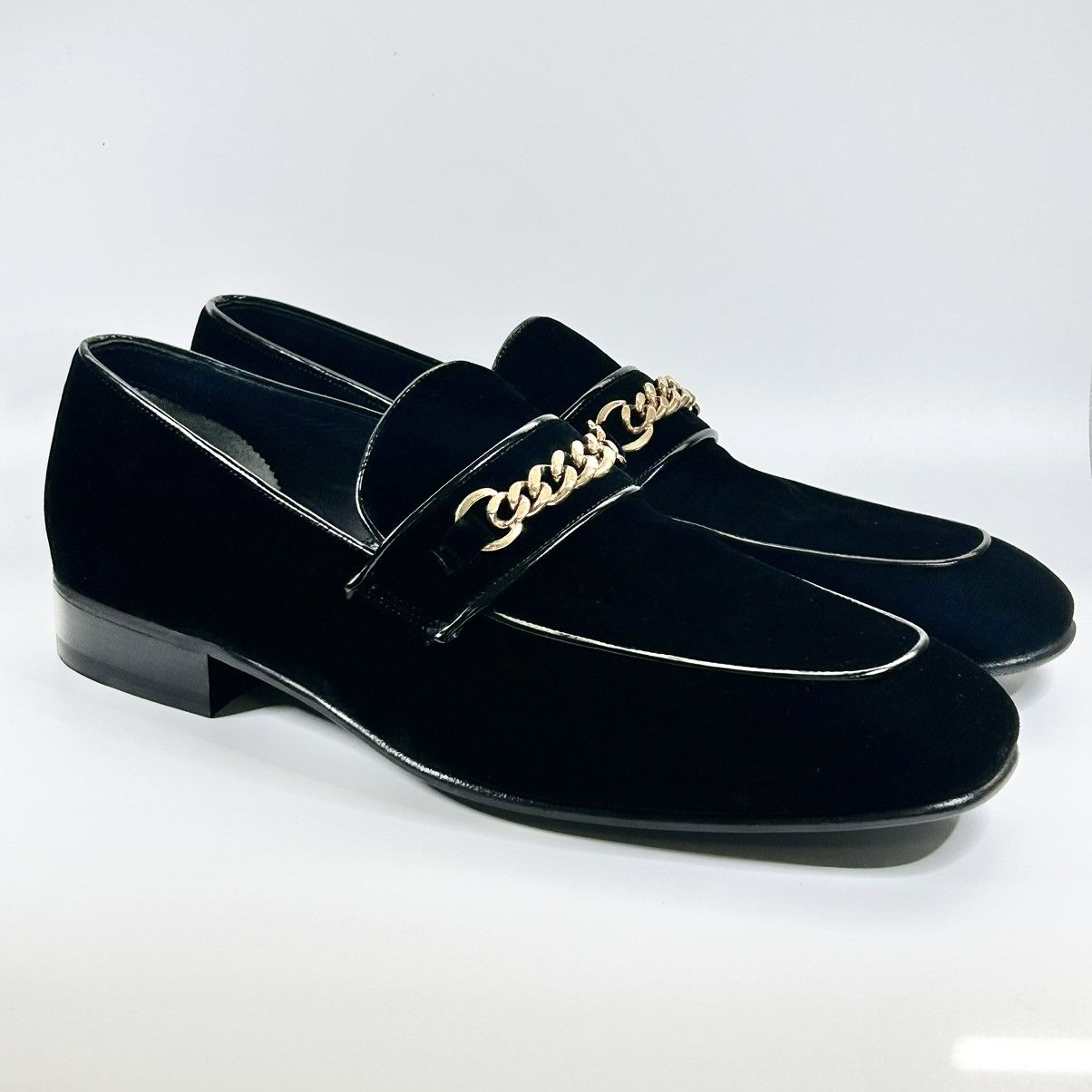 New Tom Ford Velvet Leeds Chain Loafers Size 10.5UK/11.5US