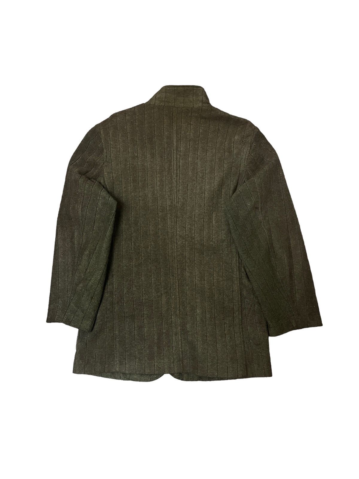 If Six Was Nine Vintage Kansai Yamamoto Pinstripe Wool Stand CollarJacket Size US M / EU 48-50 / 2 - 5 Thumbnail