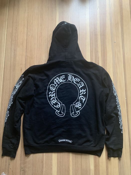 Chrome Hearts Black Flower Logo Hoodie | Grailed