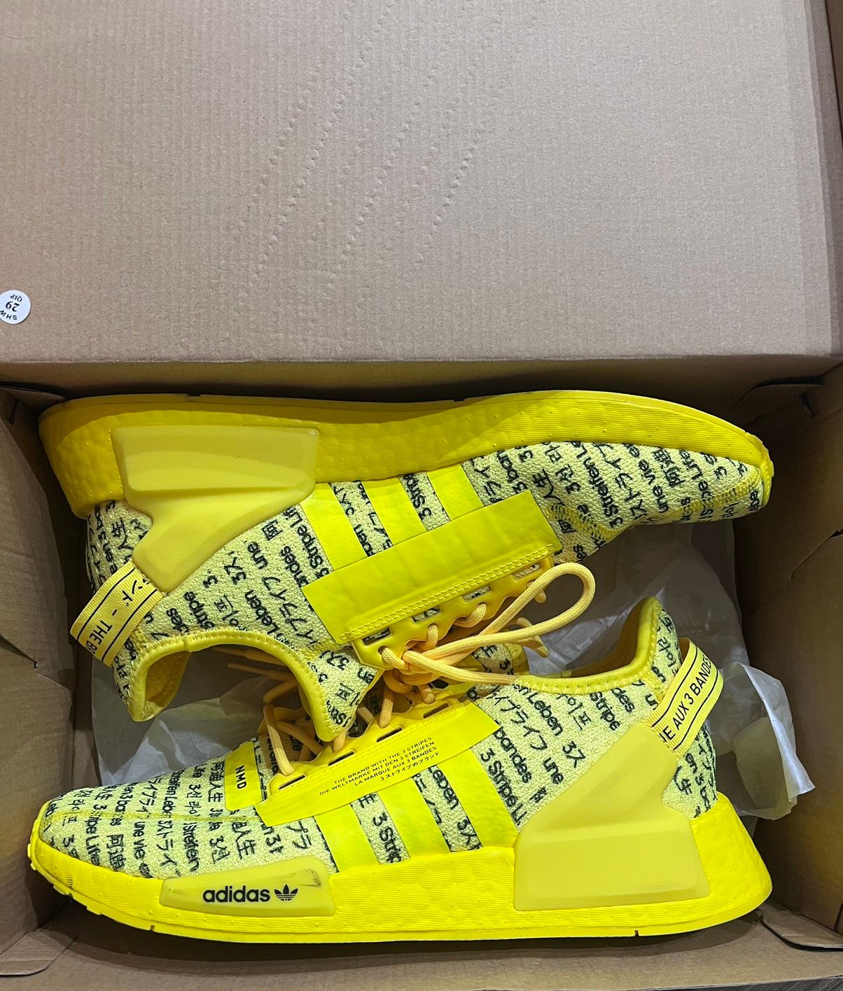 Adidas Adidas NMD R1 V2 Neon Yellow [US 9] Size US 9 / EU 42 - 4 Thumbnail